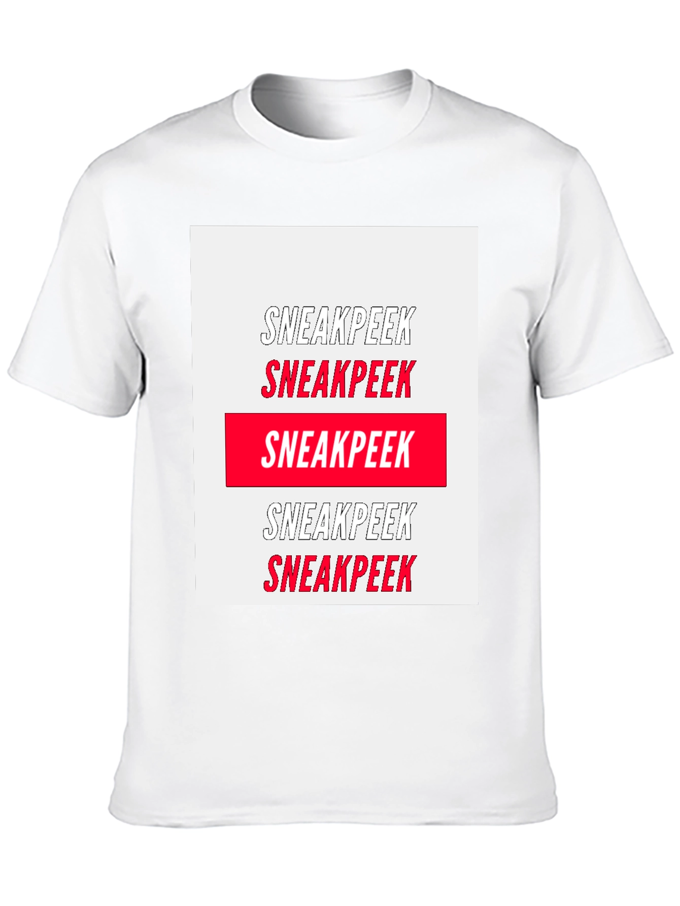 Sneakpeek Graphic Tee - Bold Statement Shirt