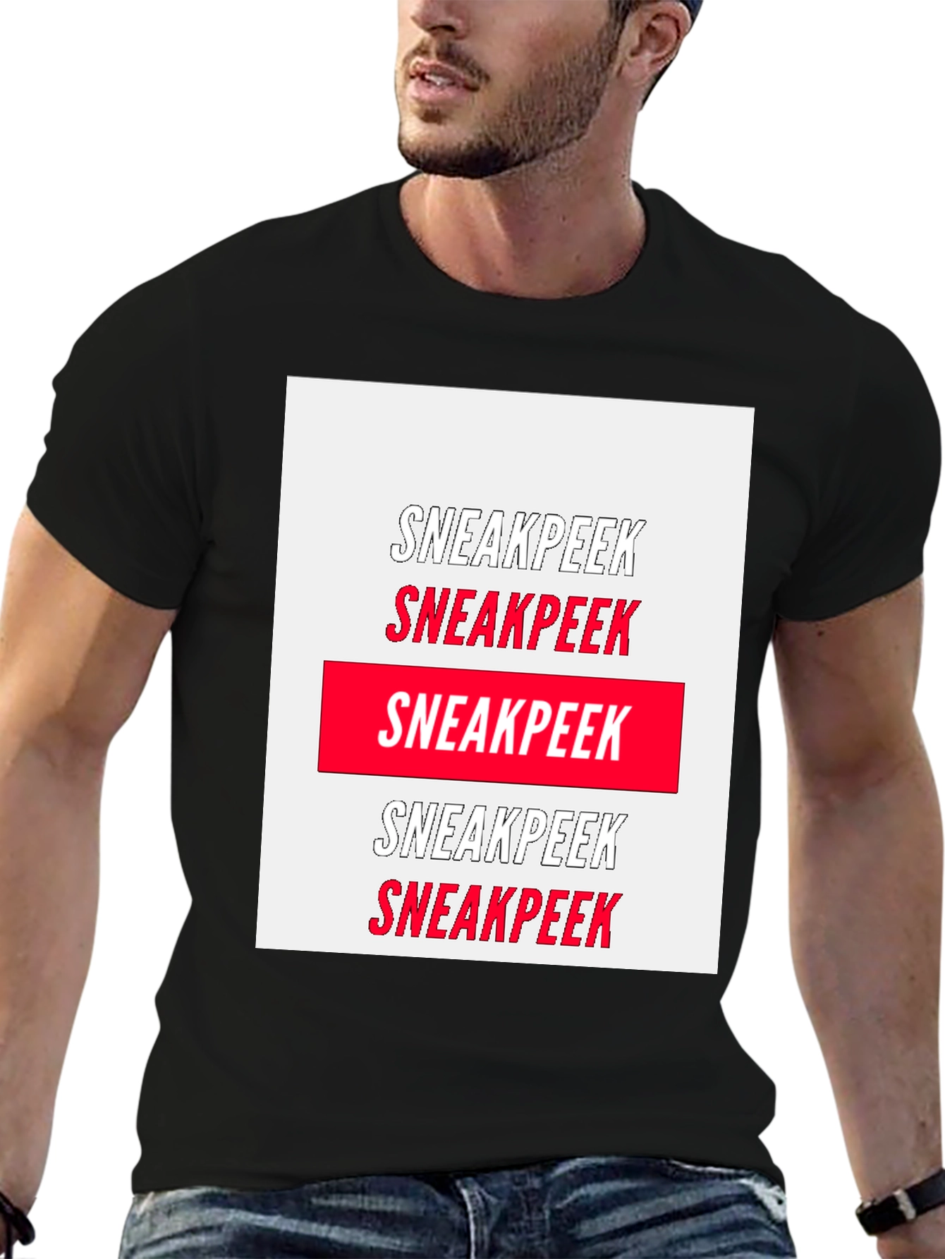Sneakpeek Graphic Tee - Bold Statement Shirt