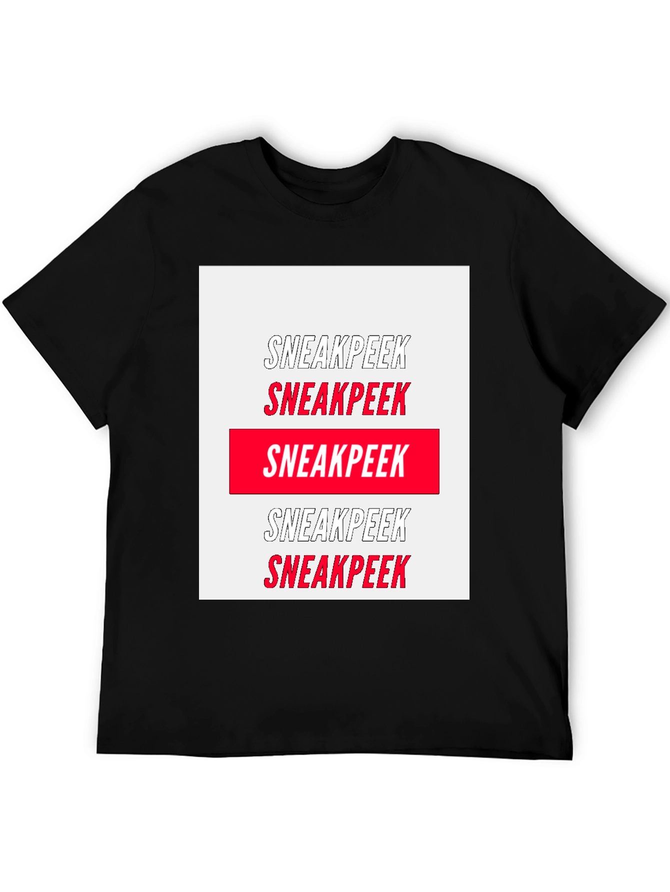 Sneakpeek Graphic Tee - Bold Statement Shirt