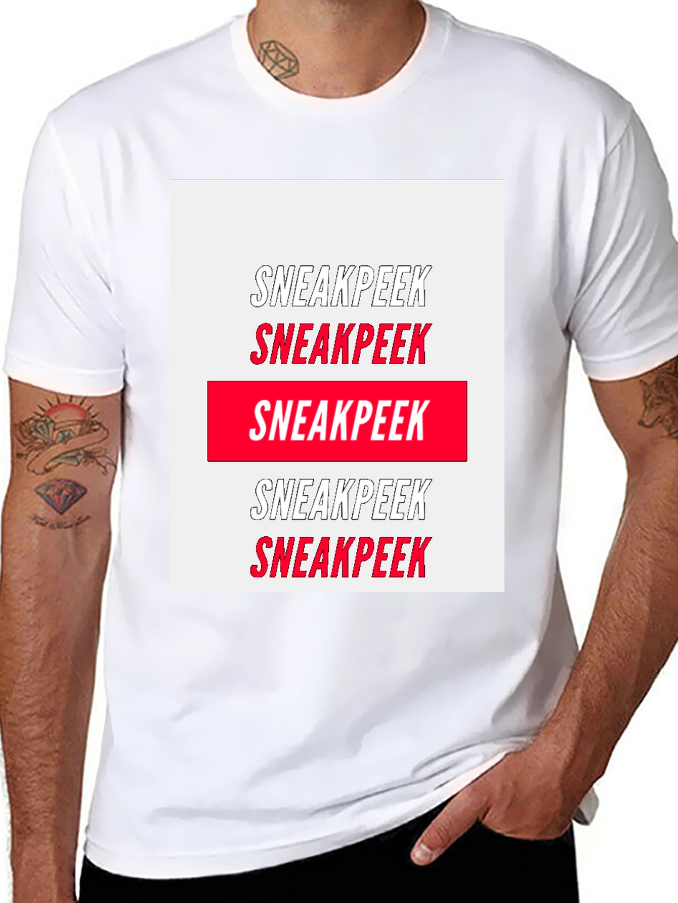 Sneakpeek Graphic Tee - Bold Statement Shirt