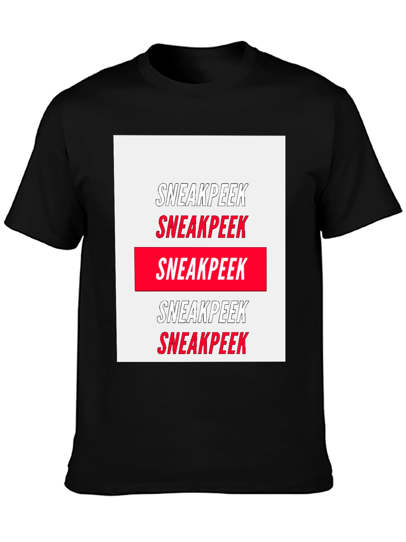 Sneakpeek Graphic Tee - Bold Statement Shirt