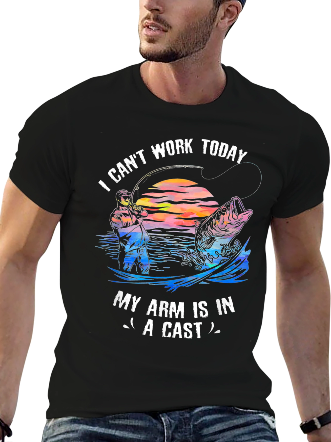 Fishing T-Shirt - I Cant Work Today