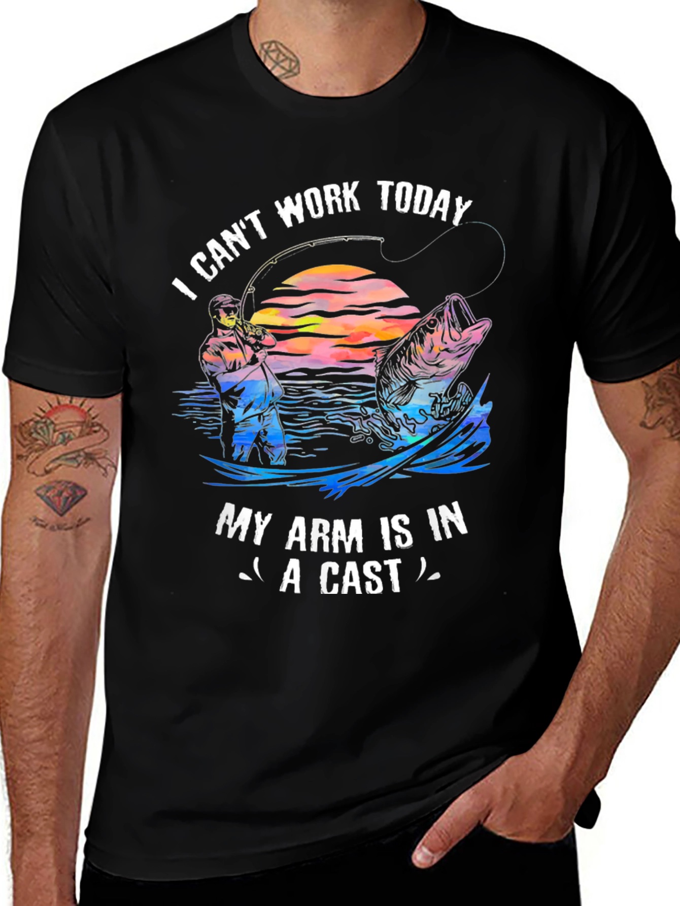Fishing T-Shirt - I Cant Work Today