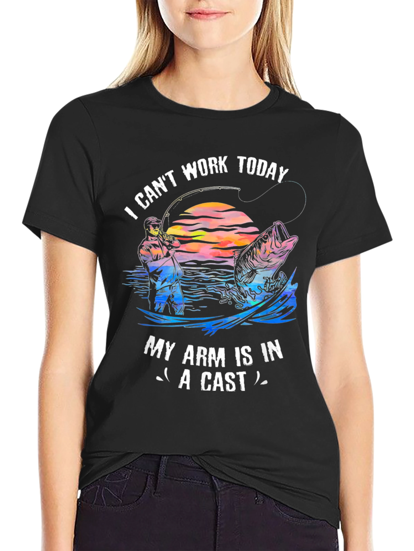 Fishing T-Shirt - I Cant Work Today