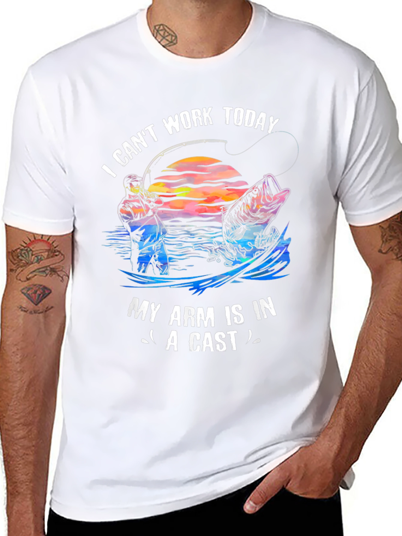 Fishing T-Shirt - I Cant Work Today