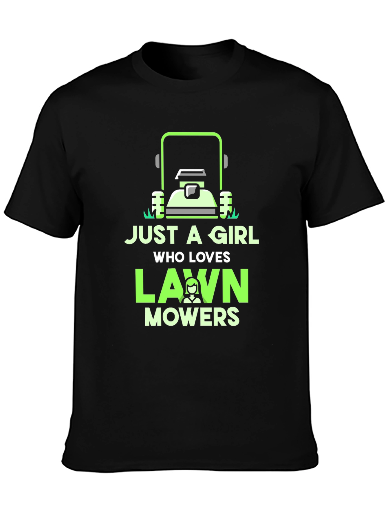 Just a Girl Who Loves Lawn Mowers T-Shirt