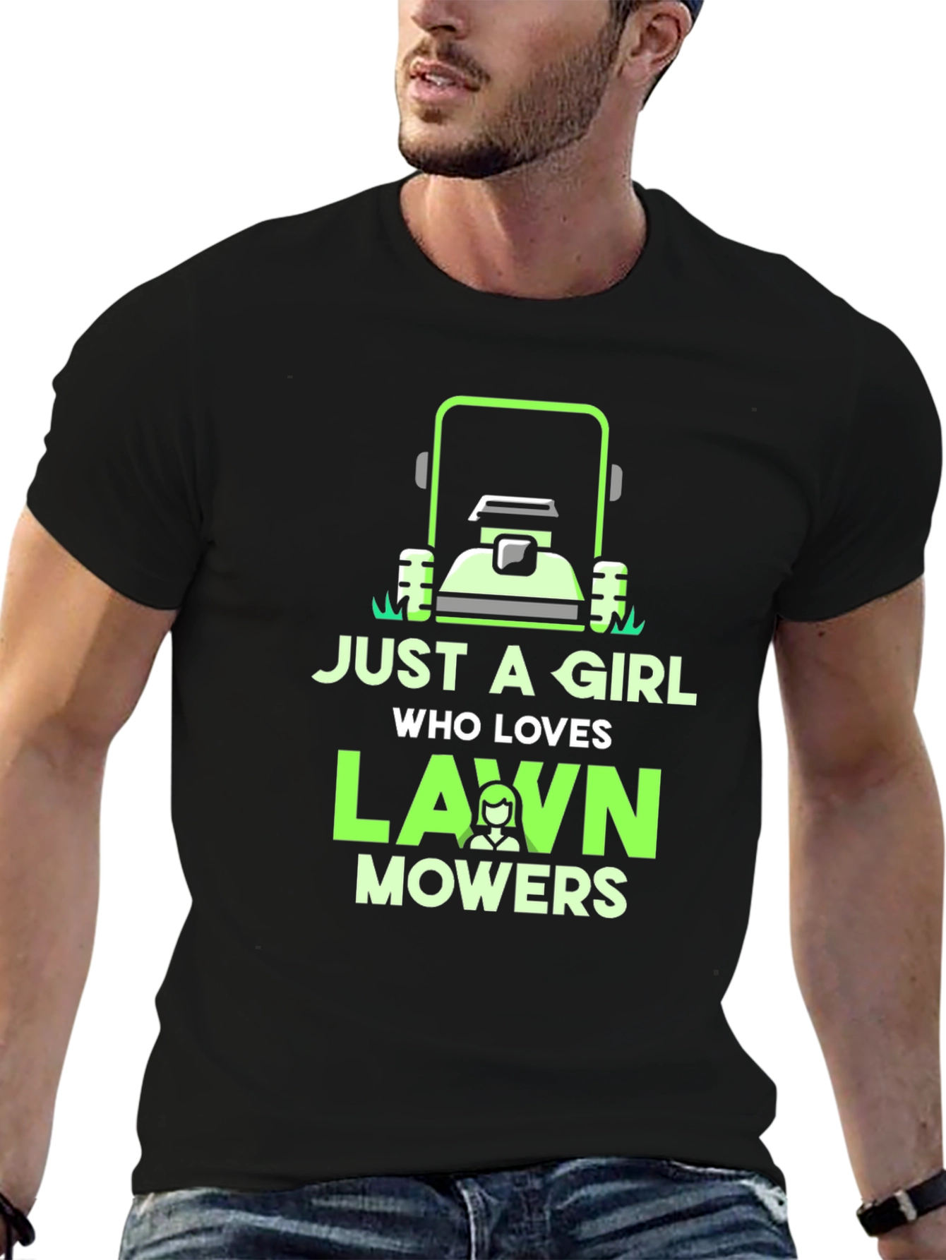 Just a Girl Who Loves Lawn Mowers T-Shirt