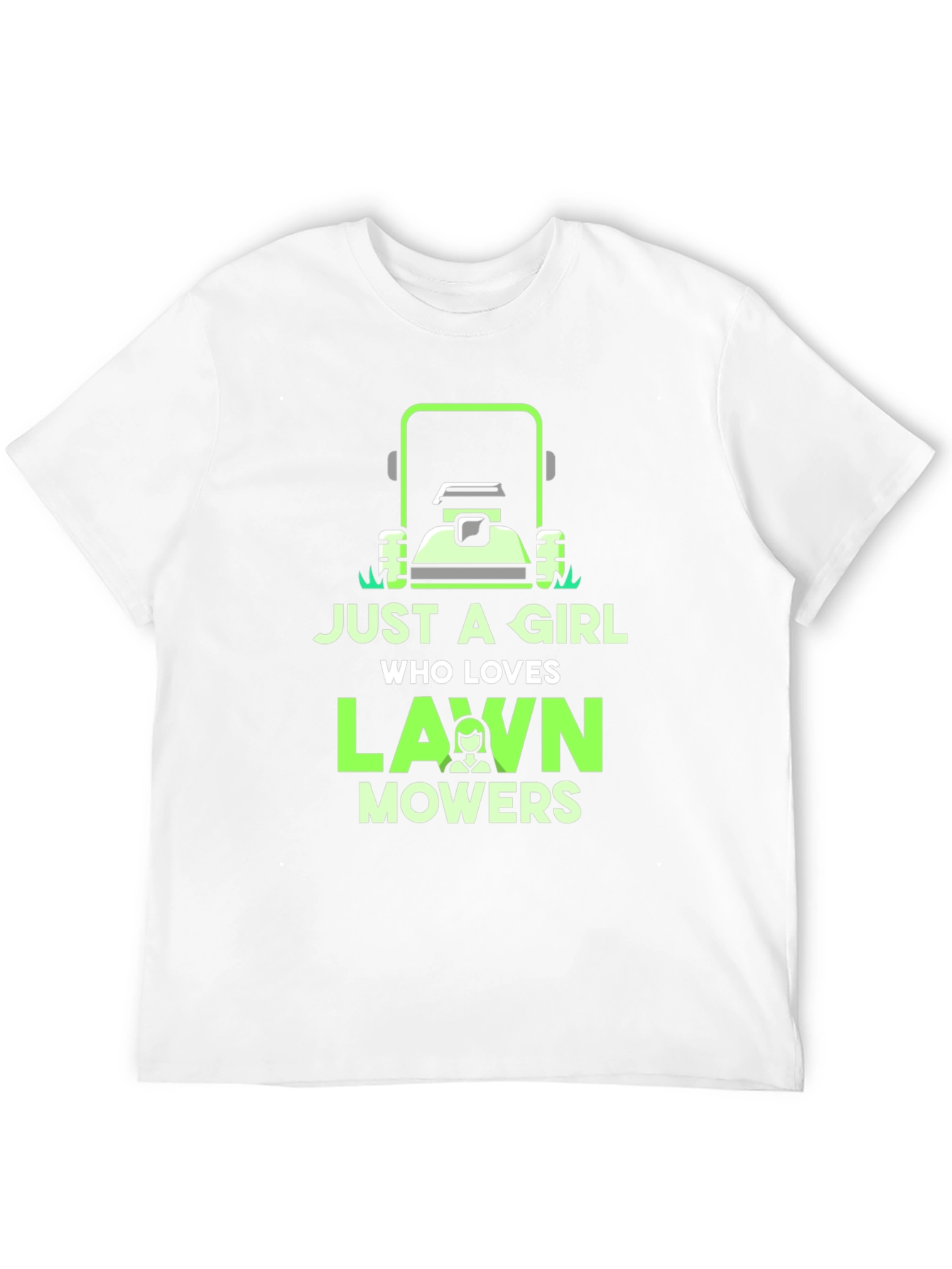 Just a Girl Who Loves Lawn Mowers T-Shirt