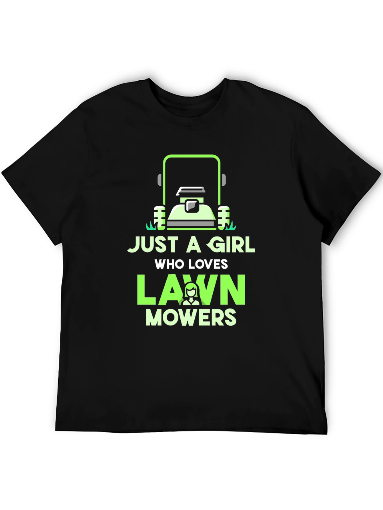 Just a Girl Who Loves Lawn Mowers T-Shirt