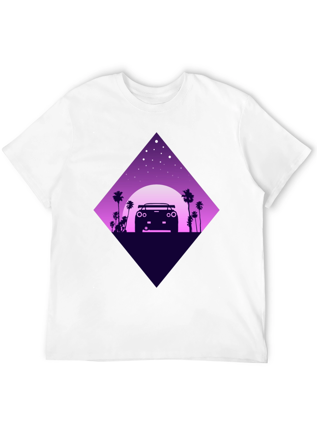Retro Car T-Shirt - Night Drive Design
