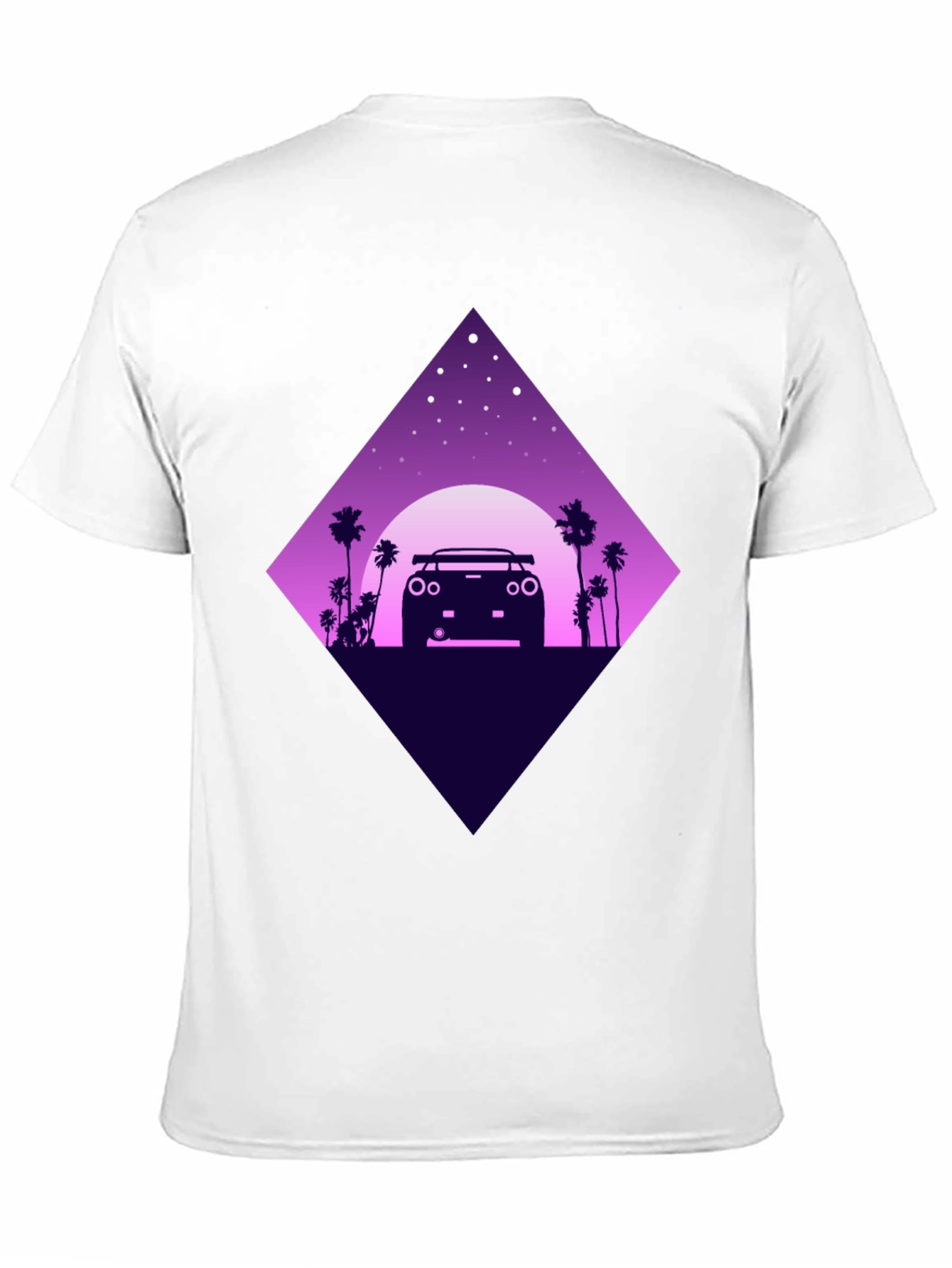Retro Car T-Shirt - Night Drive Design