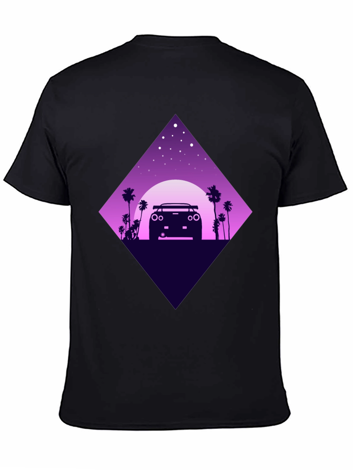 Retro Car T-Shirt - Night Drive Design