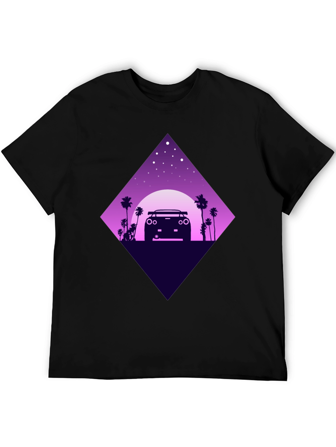 Retro Car T-Shirt - Night Drive Design