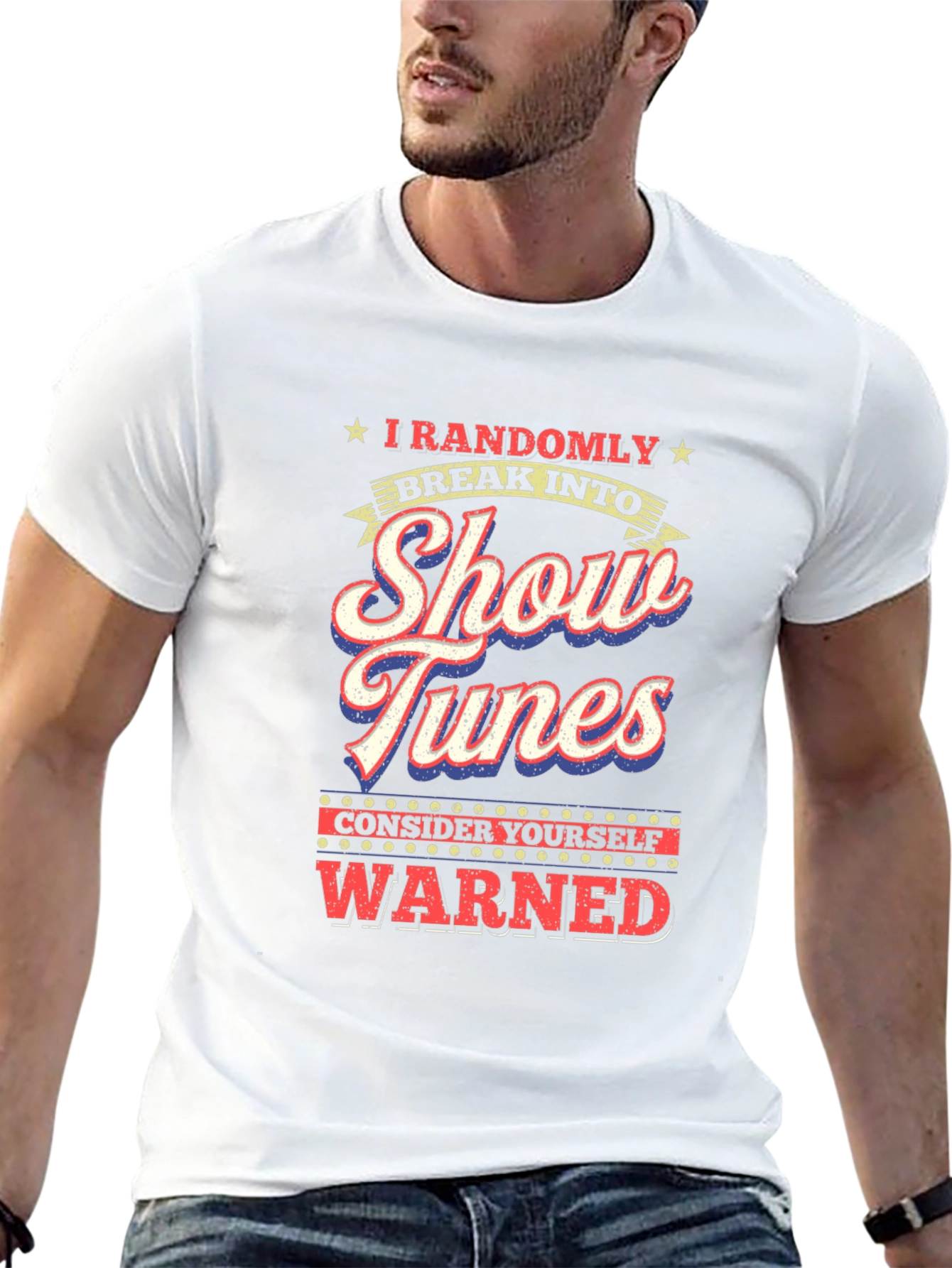 Show Tunes Warning Graphic Tee