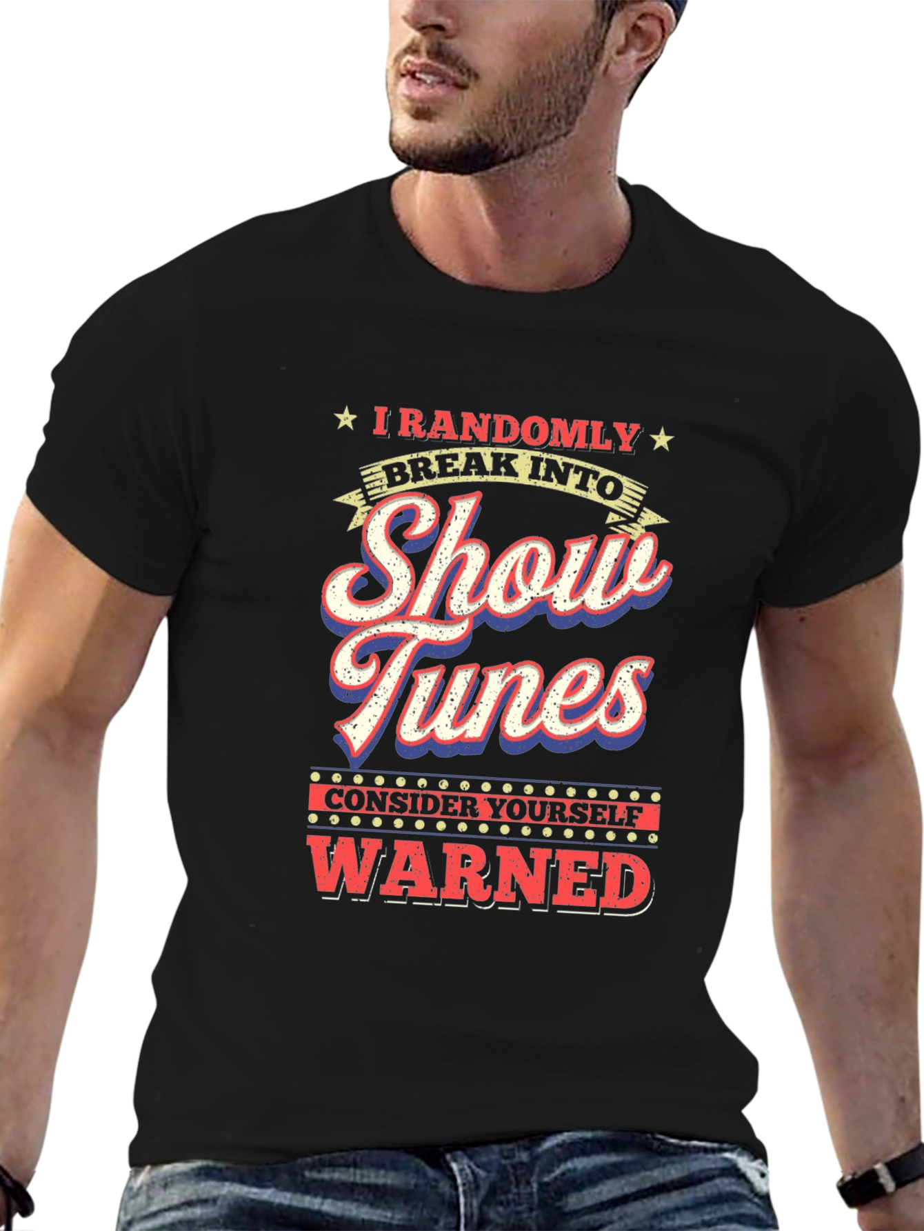 Show Tunes Warning Graphic Tee