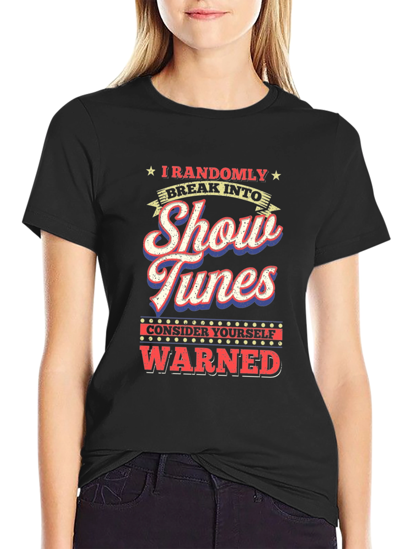 Show Tunes Warning Graphic Tee