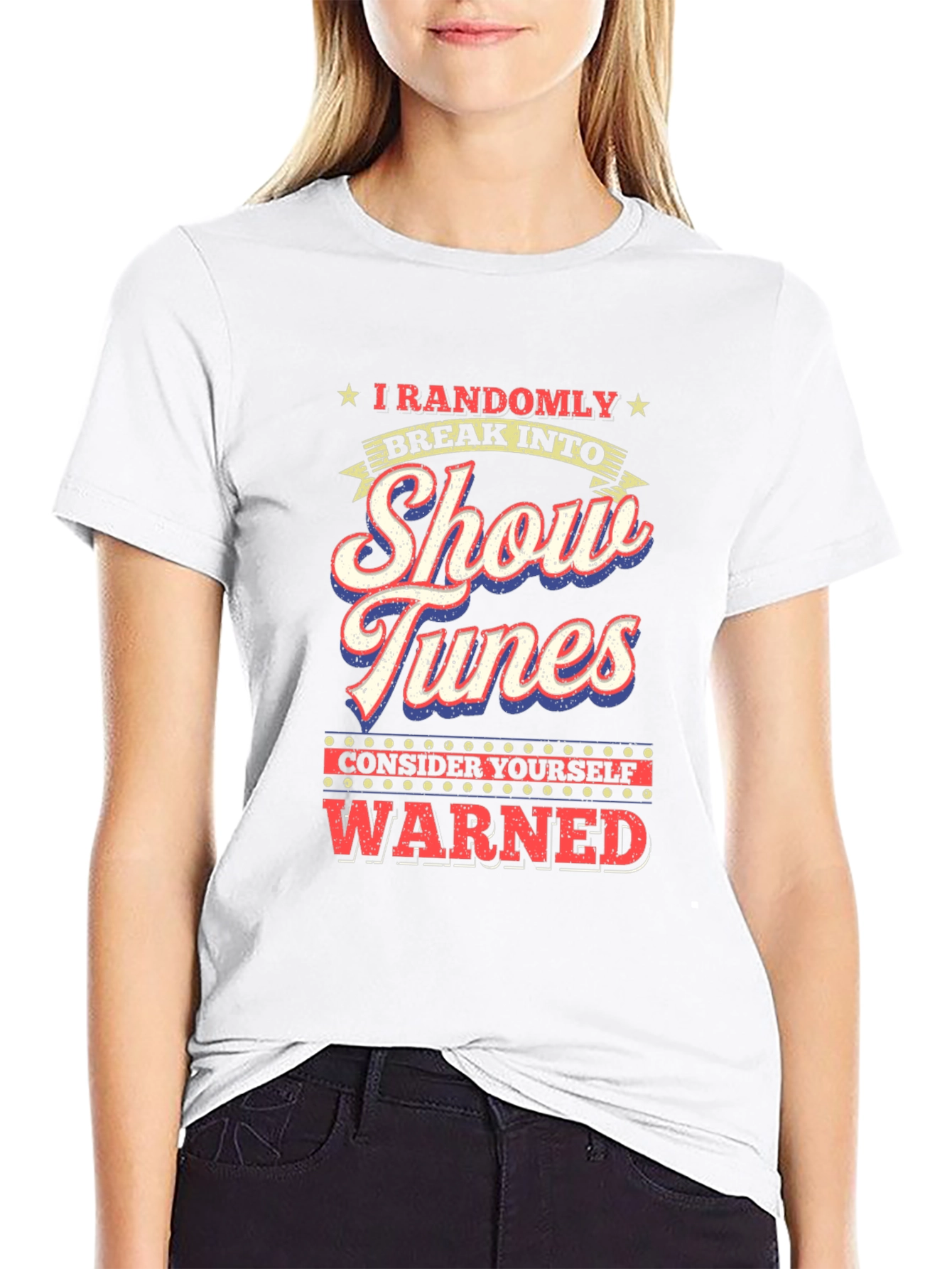Show Tunes Warning Graphic Tee