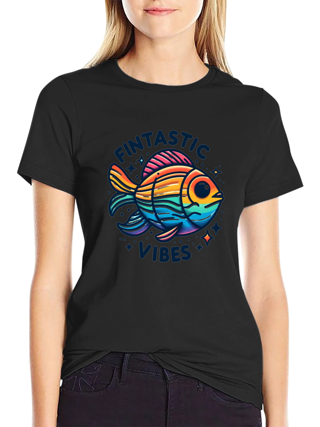 Fintastic Vibes Graphic T-Shirt