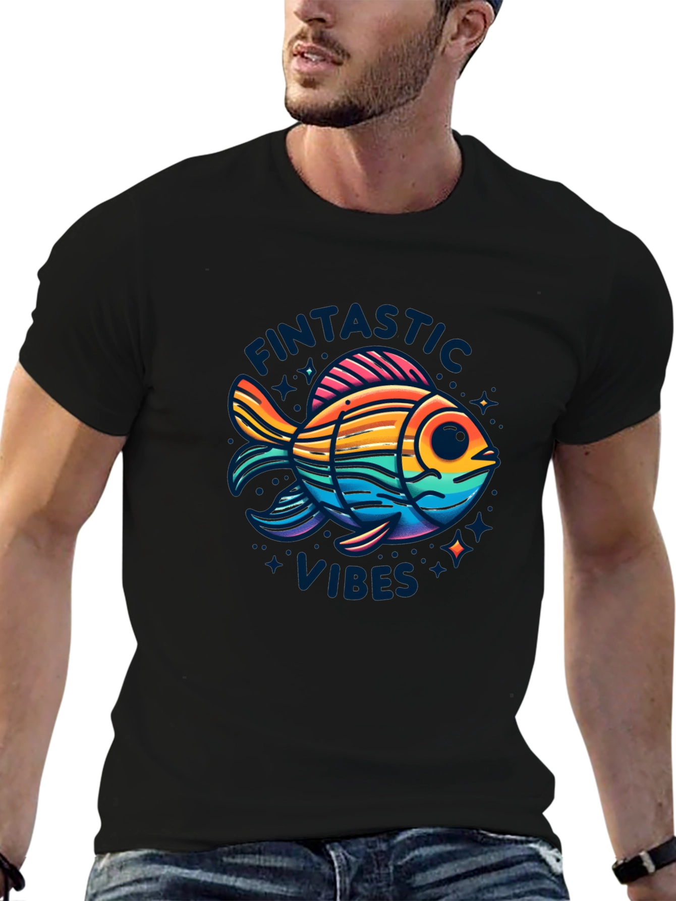 Fintastic Vibes Graphic T-Shirt