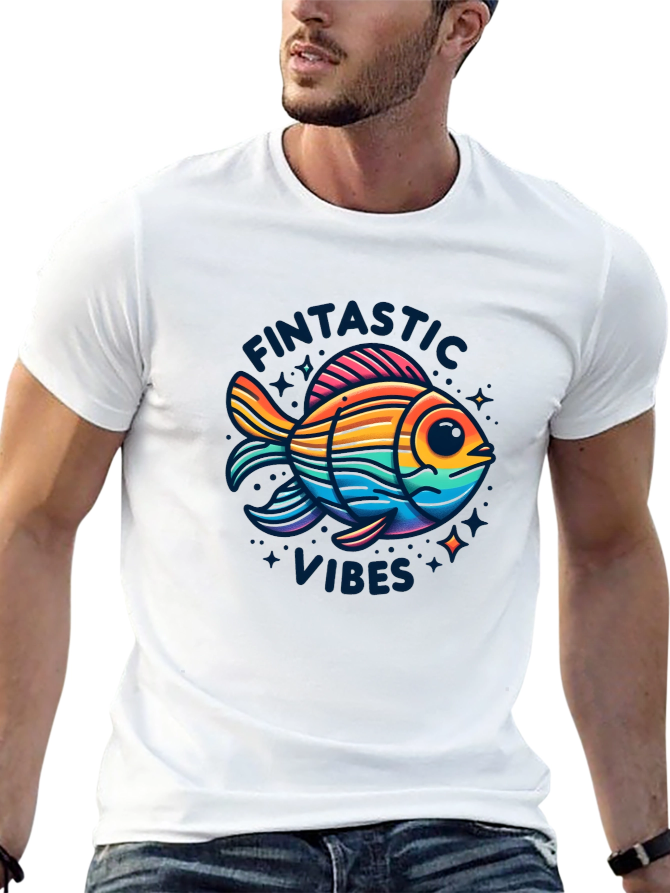 Fintastic Vibes Graphic T-Shirt