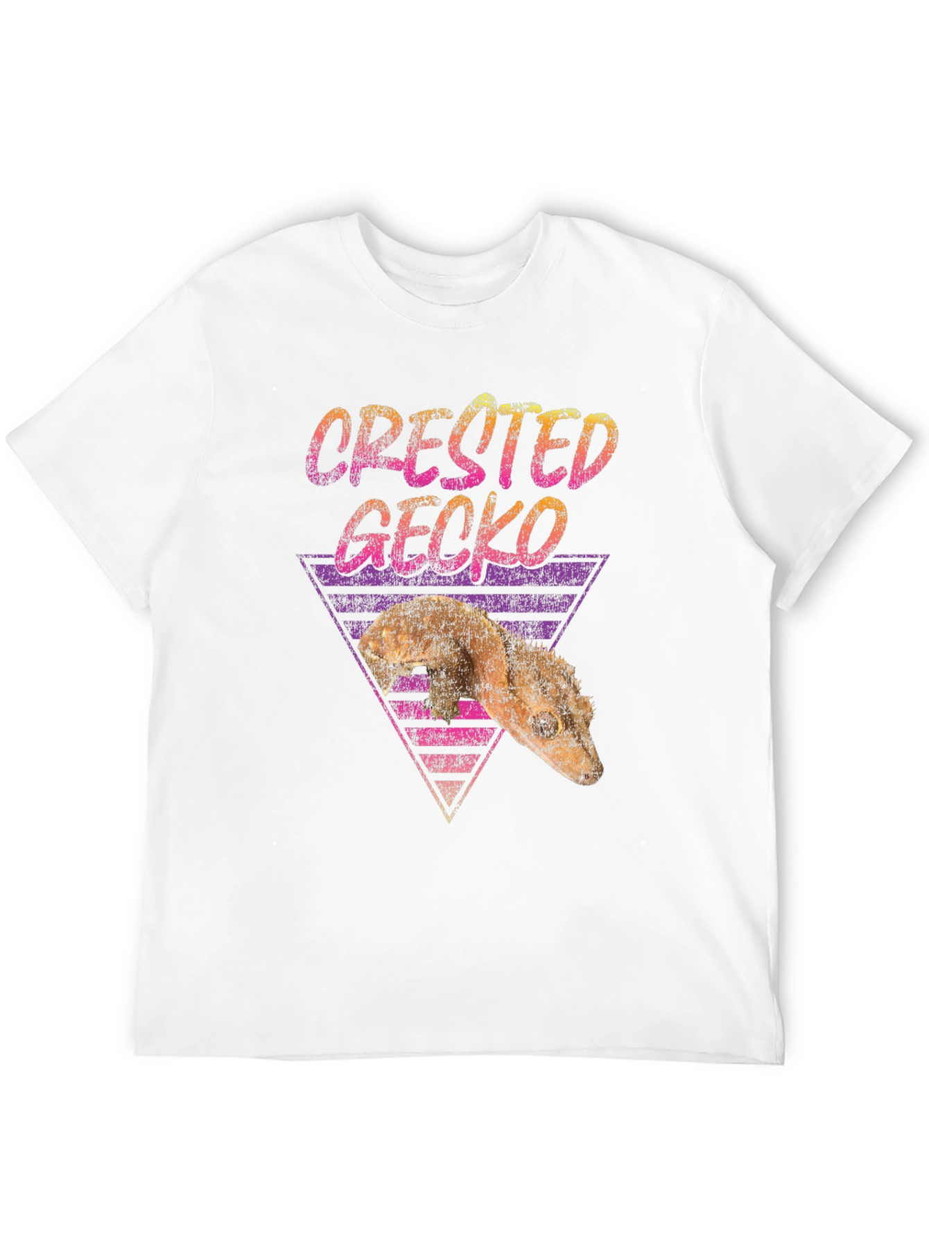 Crested Gecko Retro T-Shirt