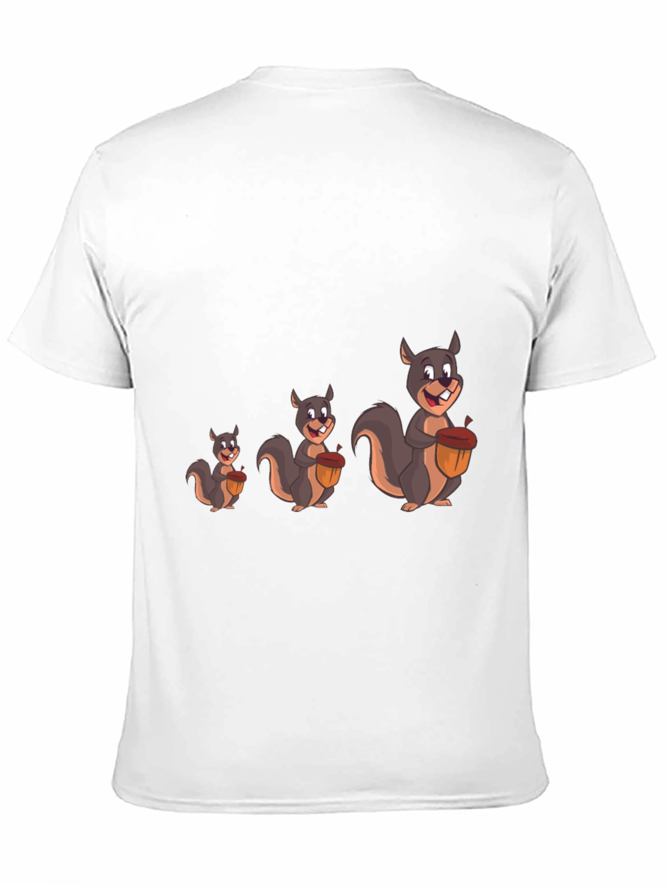 Funny Squirrel Graphic Tee - Black
