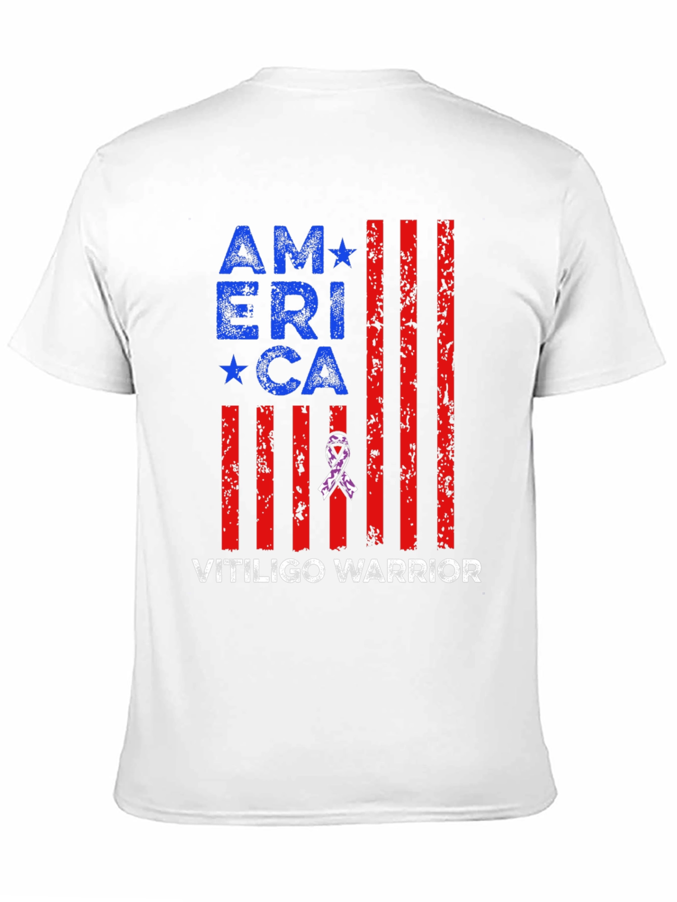 Vitiligo Warrior America T-Shirt