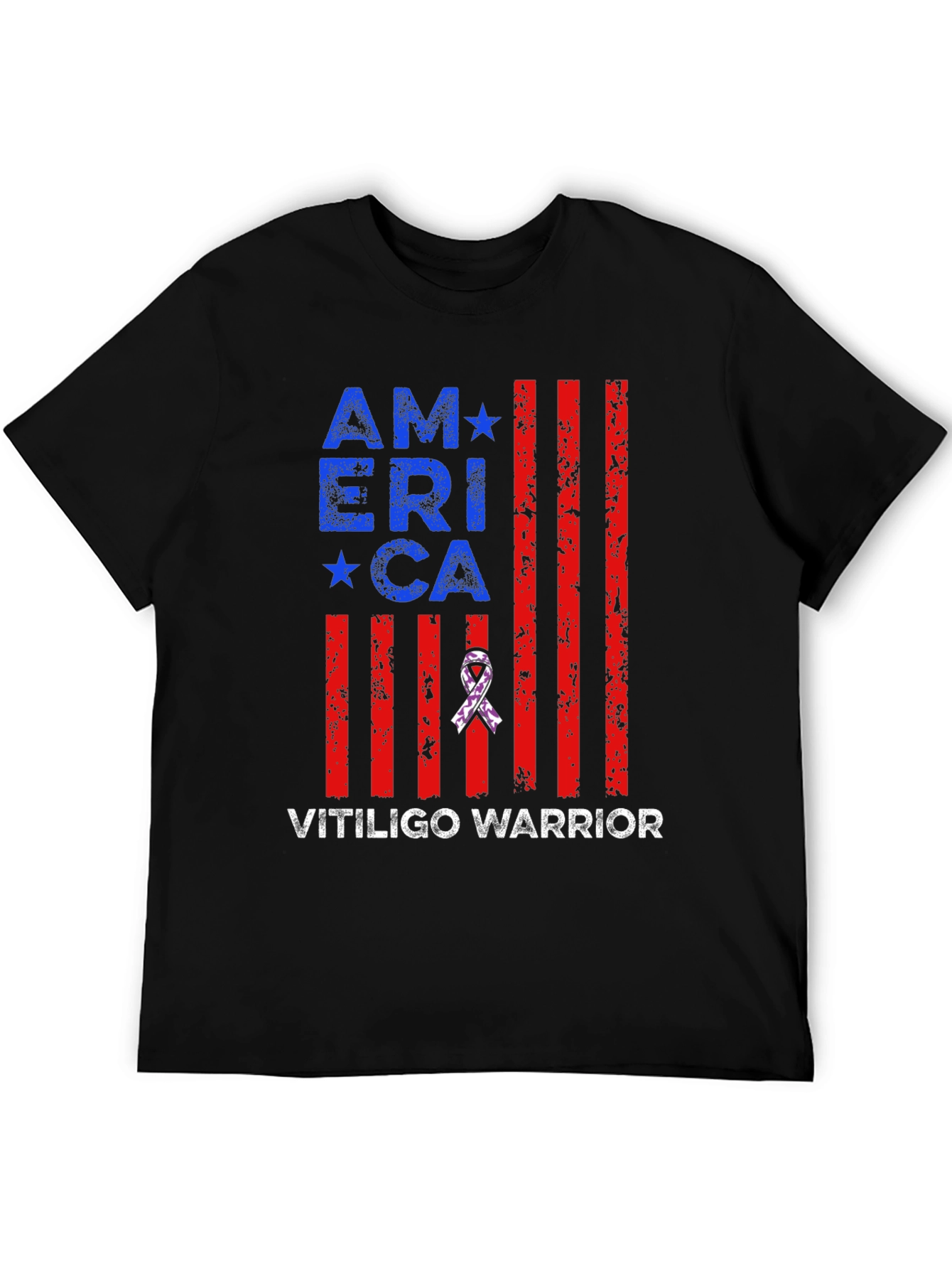 Vitiligo Warrior America T-Shirt