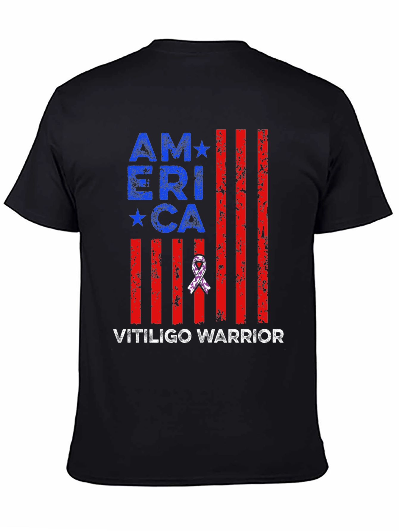 Vitiligo Warrior America T-Shirt