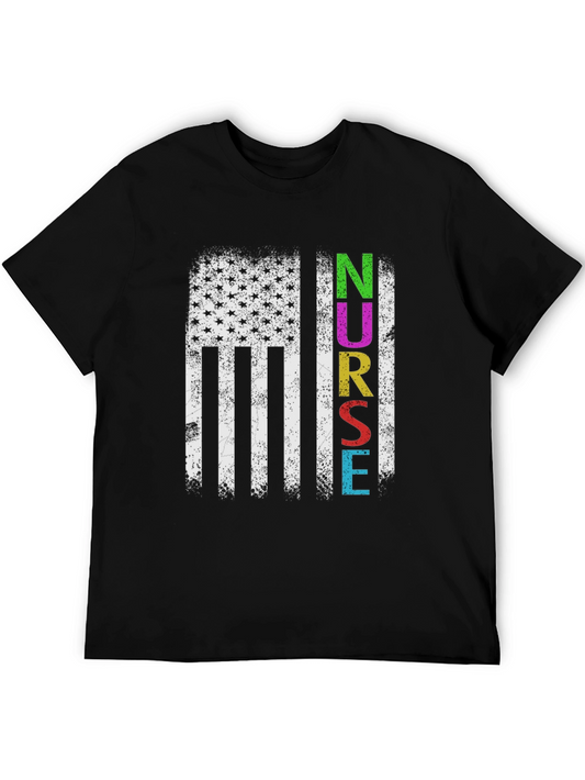 Nurse American Flag T-Shirt