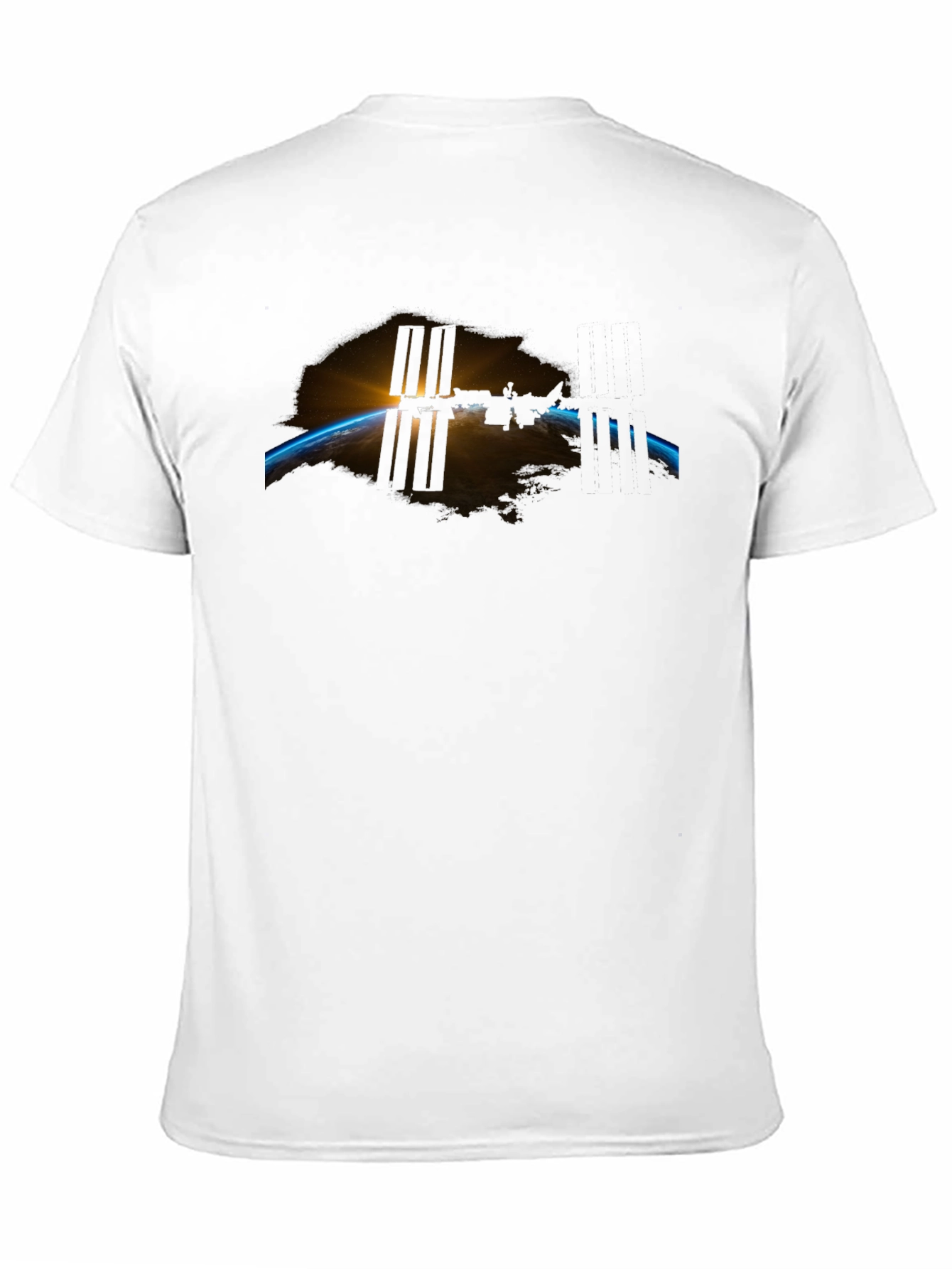 Space Station Graphic Black Tee