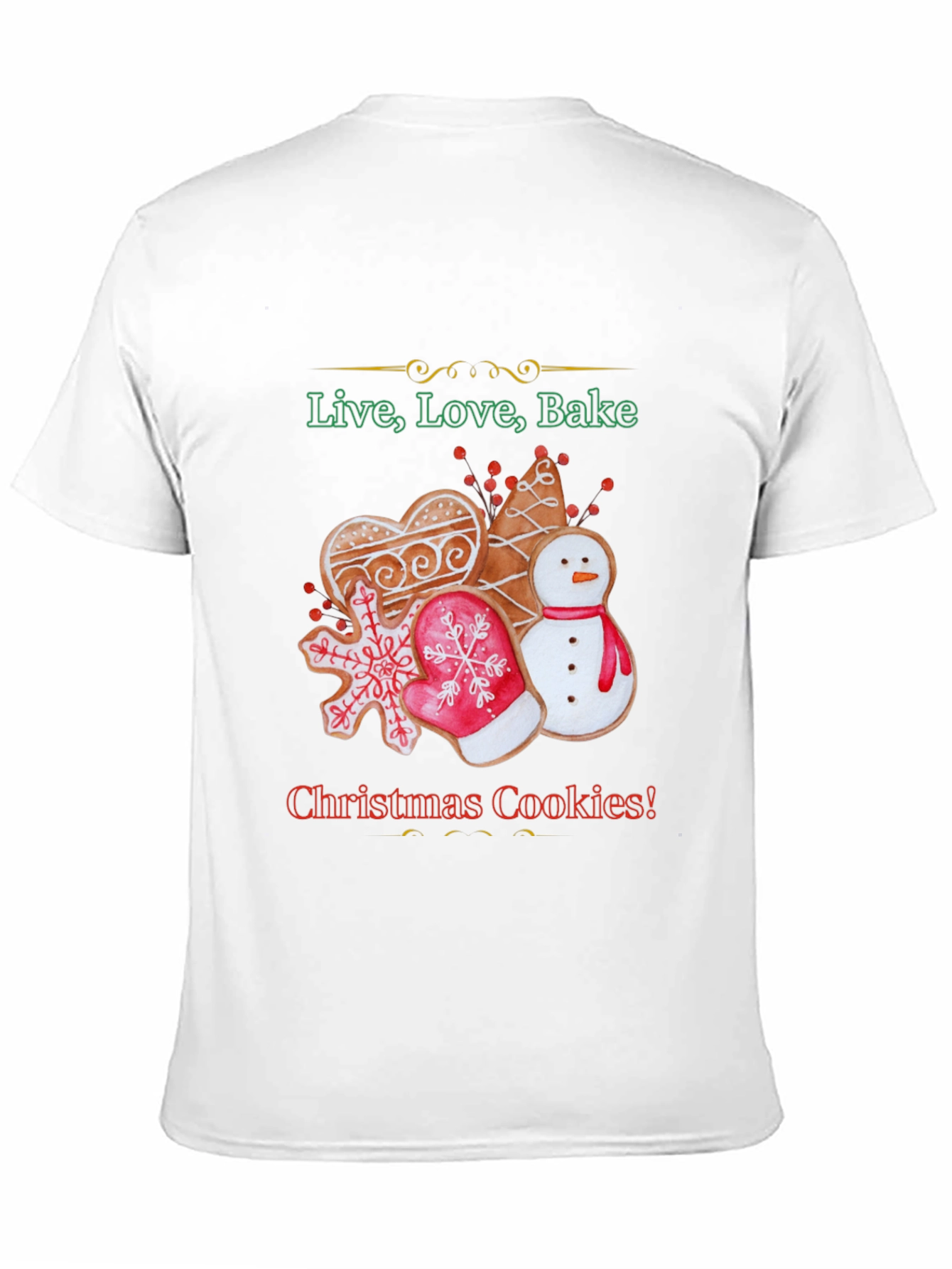 Christmas Cookies Graphic Tee Shirt