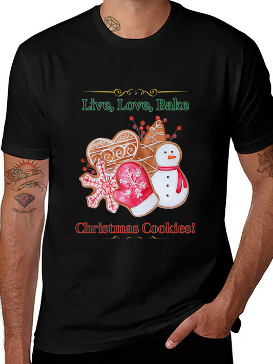 Christmas Cookies Graphic Tee Shirt