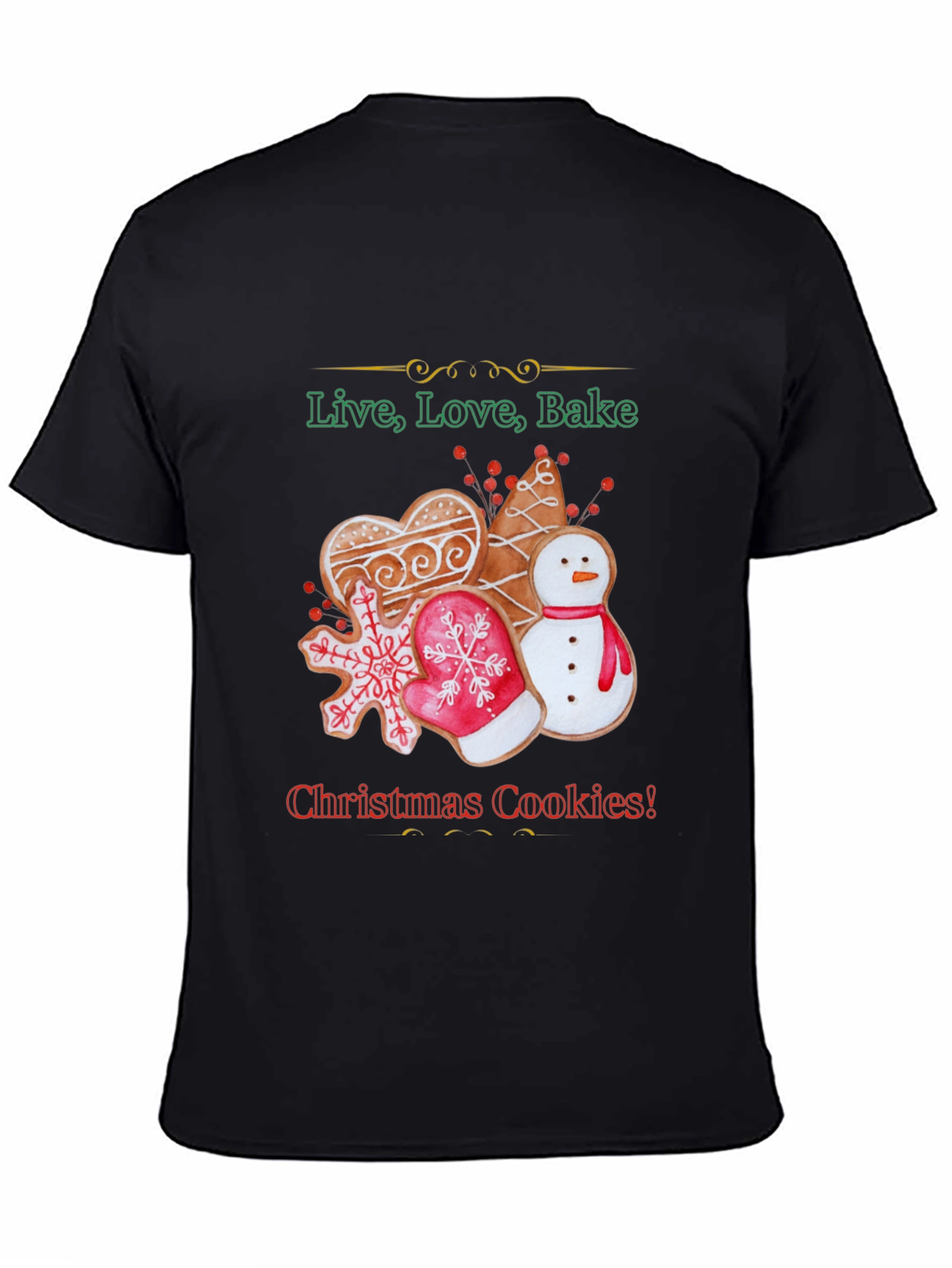 Christmas Cookies Graphic Tee Shirt