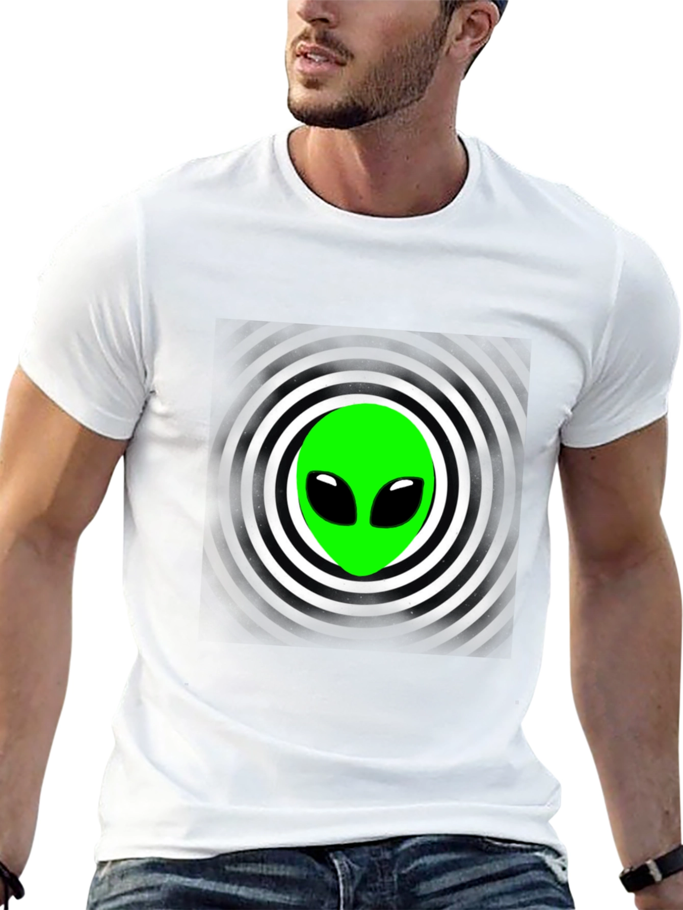 Alien Graphic T-Shirt - Black