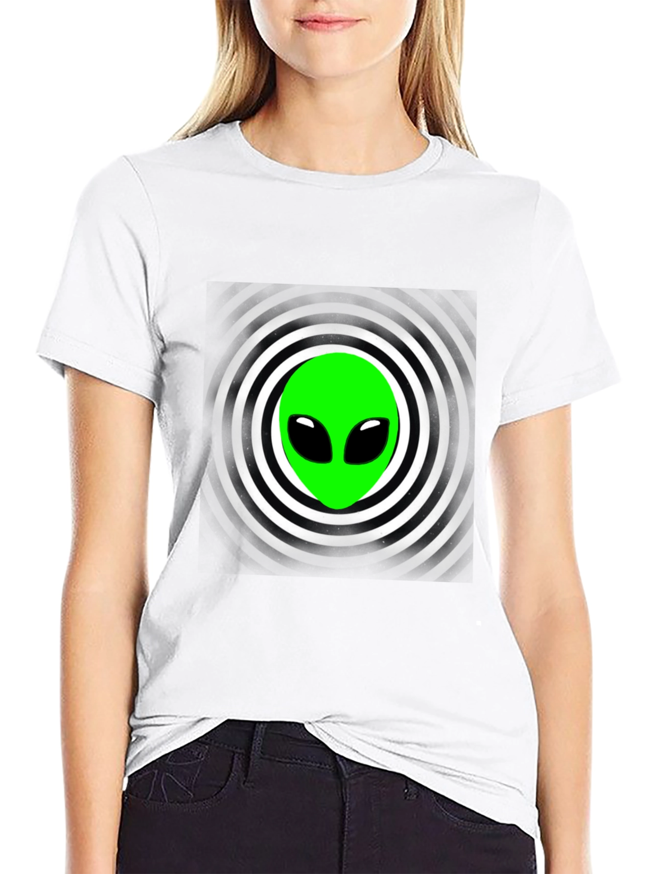 Alien Graphic T-Shirt - Black