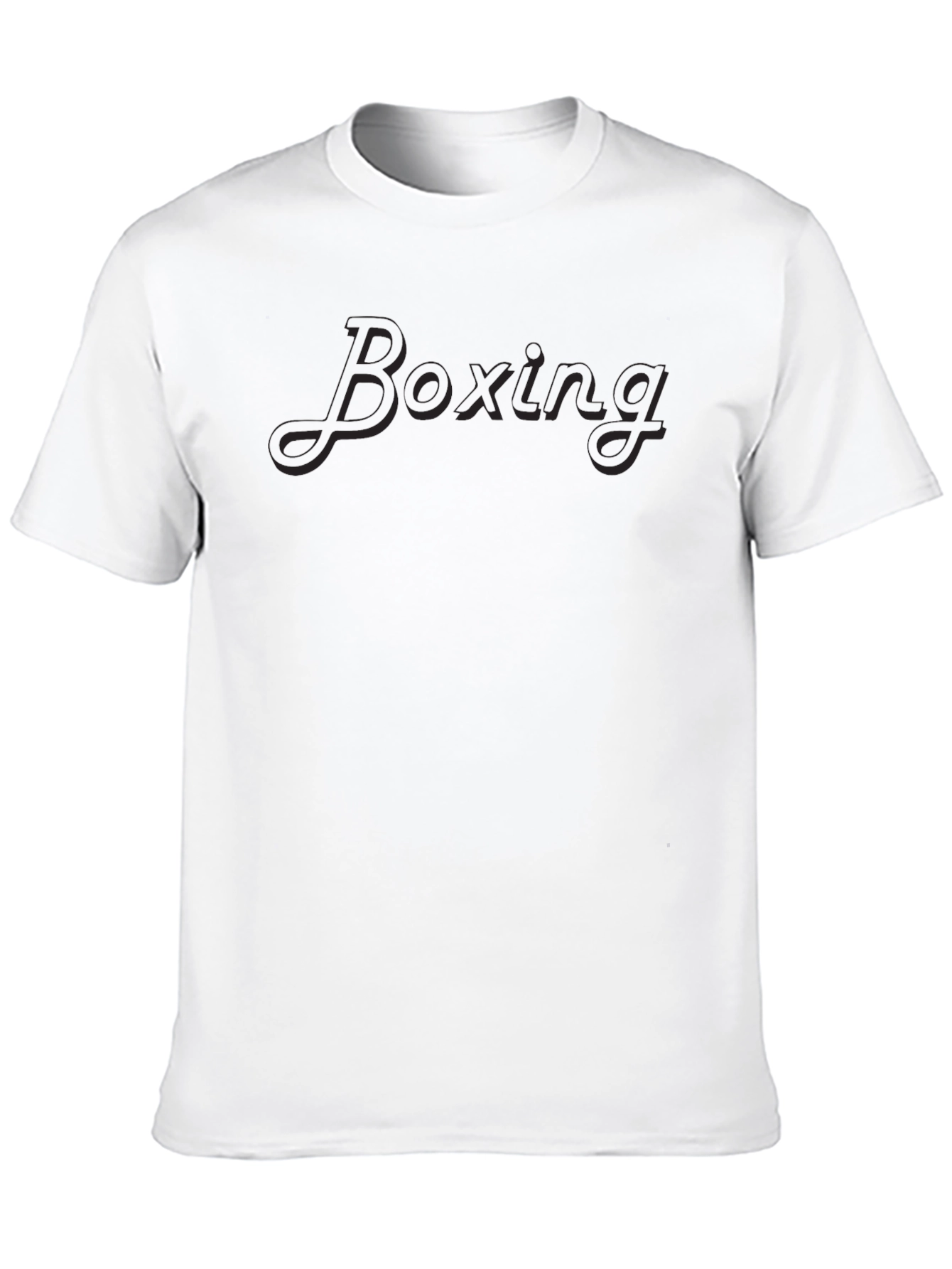 Boxing Print Mens Black T-Shirt