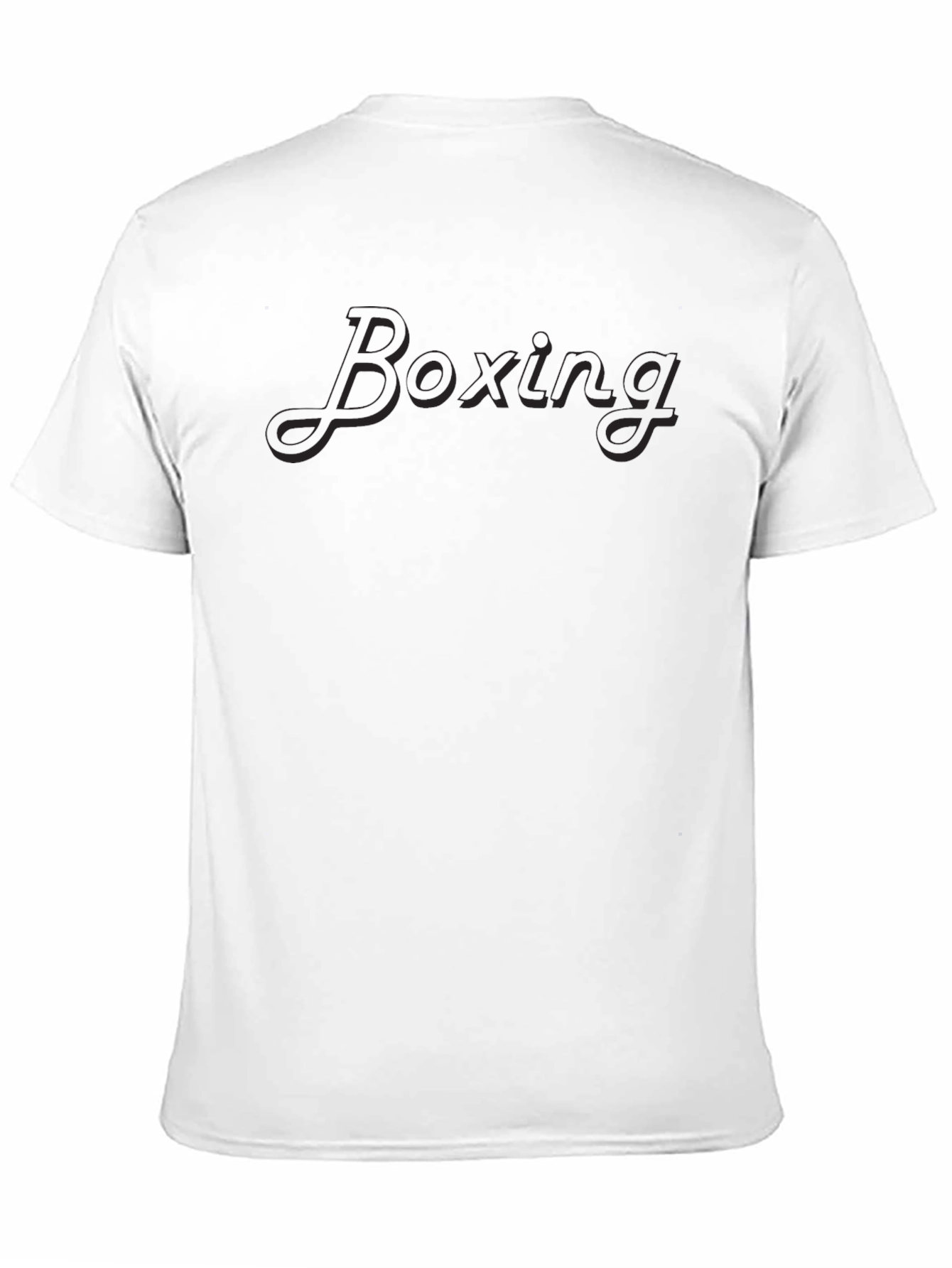 Boxing Print Mens Black T-Shirt
