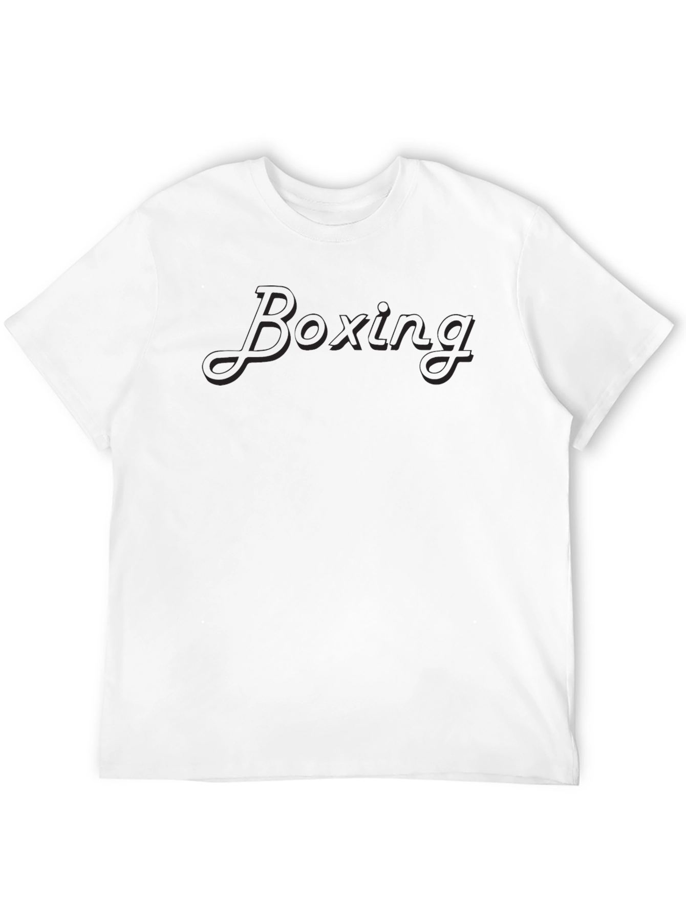 Boxing Print Mens Black T-Shirt