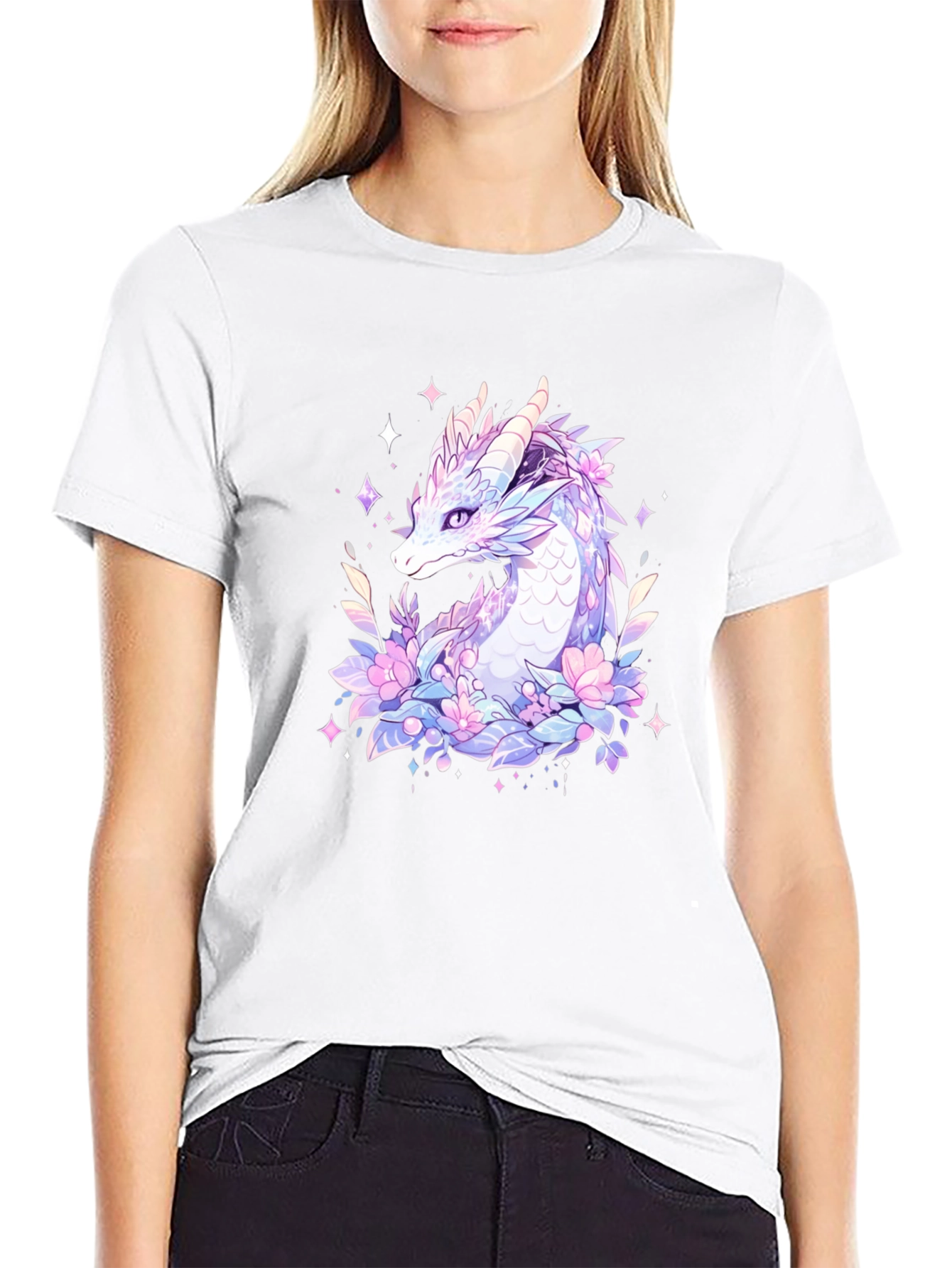 Mystical Dragon Graphic Tee - Fantasy T-Shirt