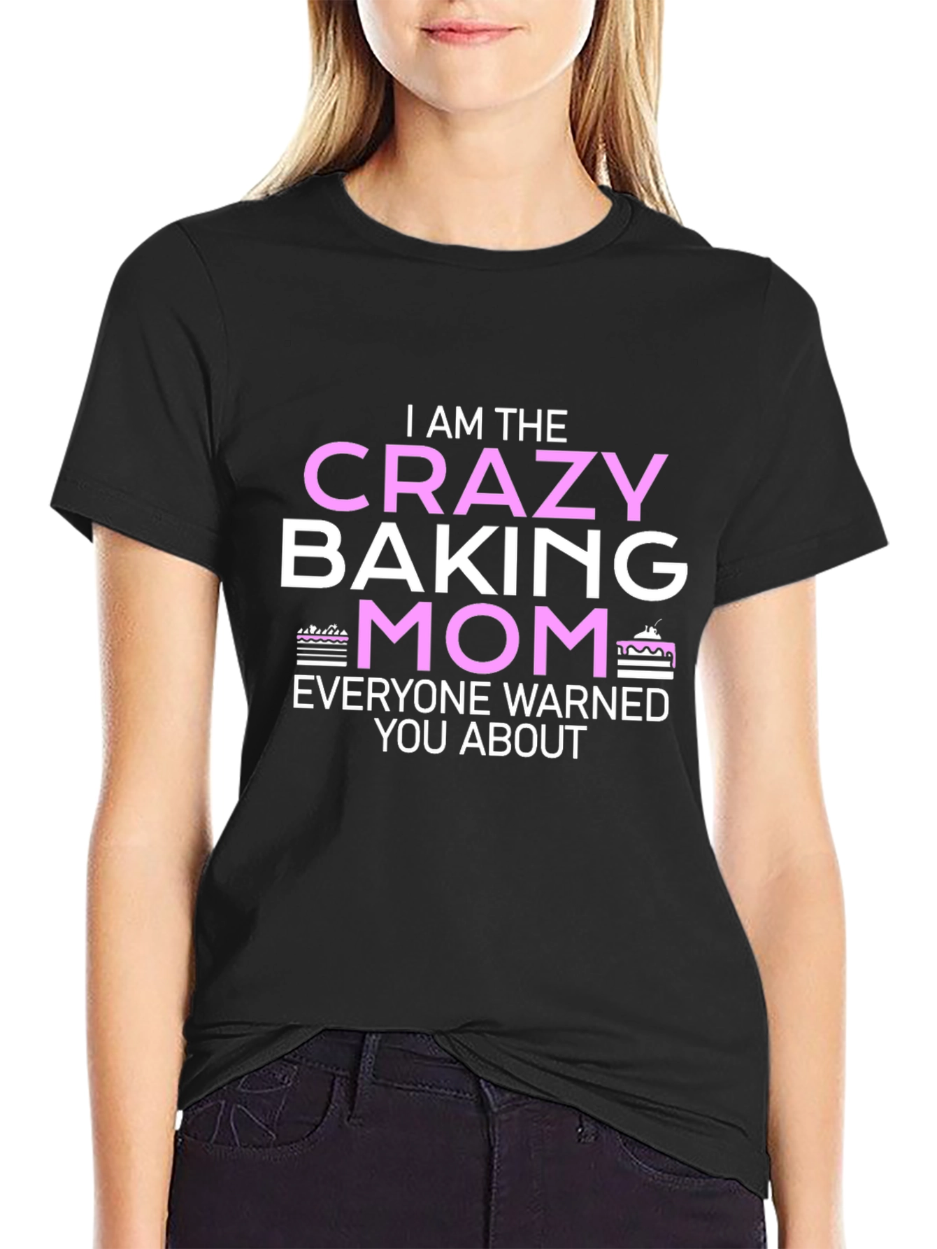 Crazy Baking Mom T-Shirt - Novelty Graphic Tee