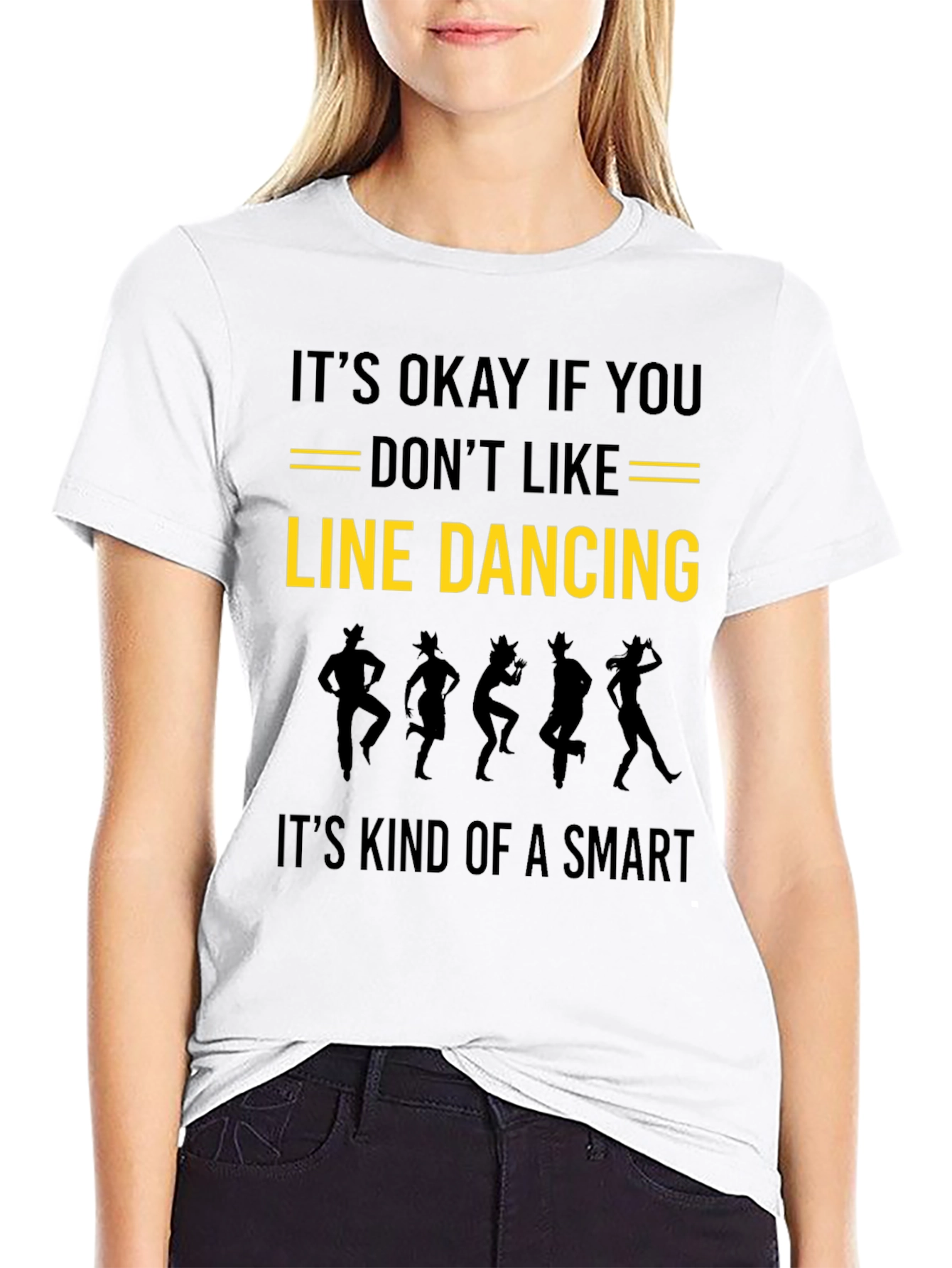 Line Dancing Smart Funny T-Shirt