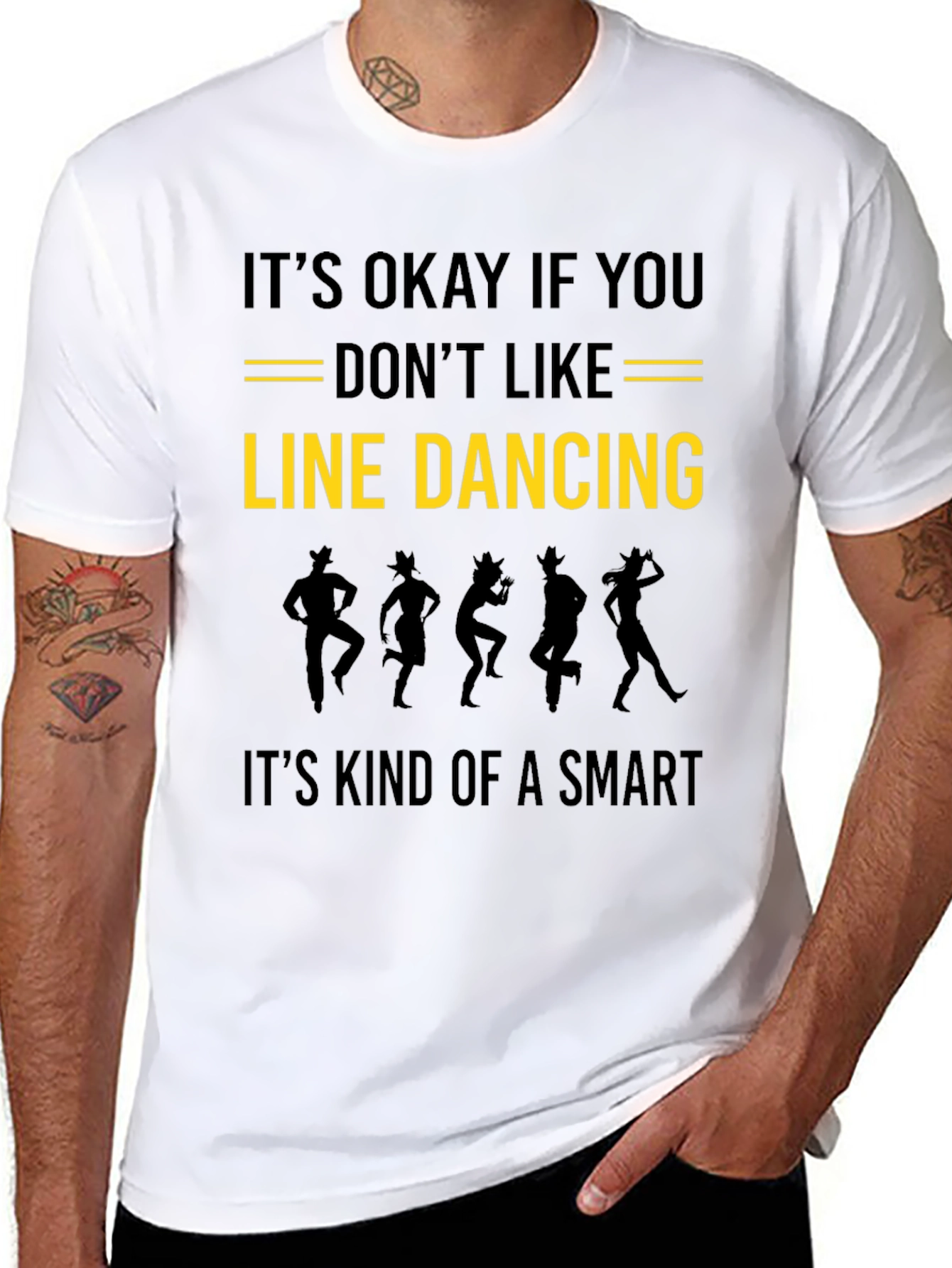 Line Dancing Smart Funny T-Shirt