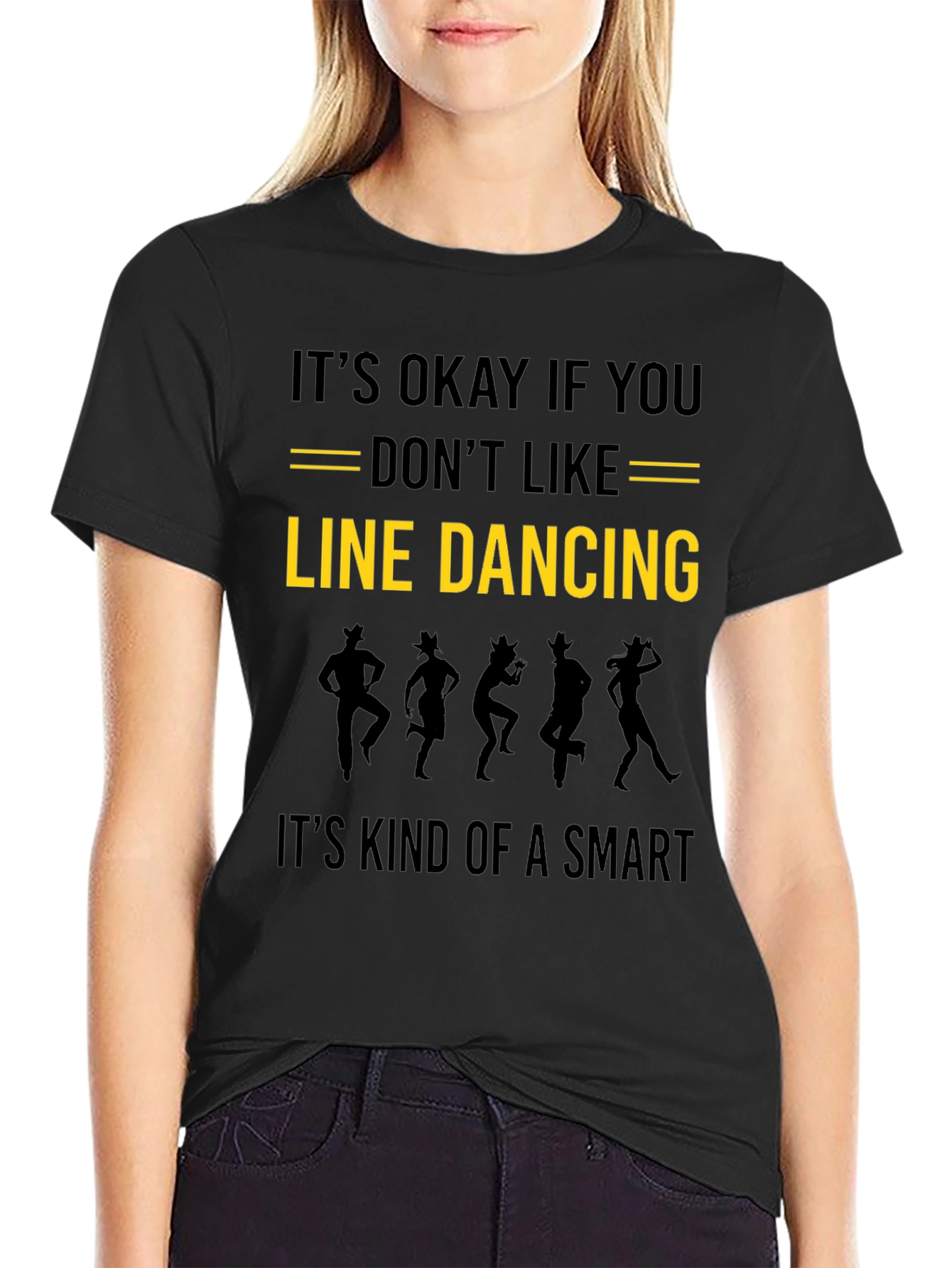 Line Dancing Smart Funny T-Shirt