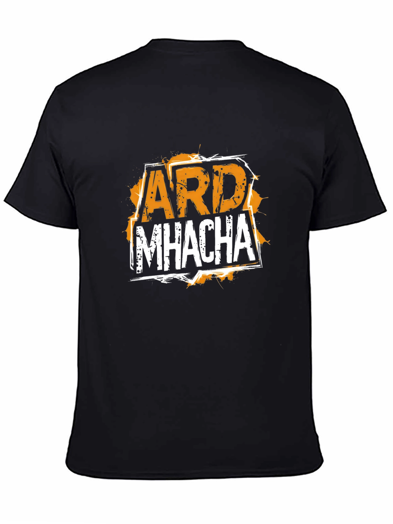 ARD MHACHA Graphic T-Shirt - Black Cotton Tee