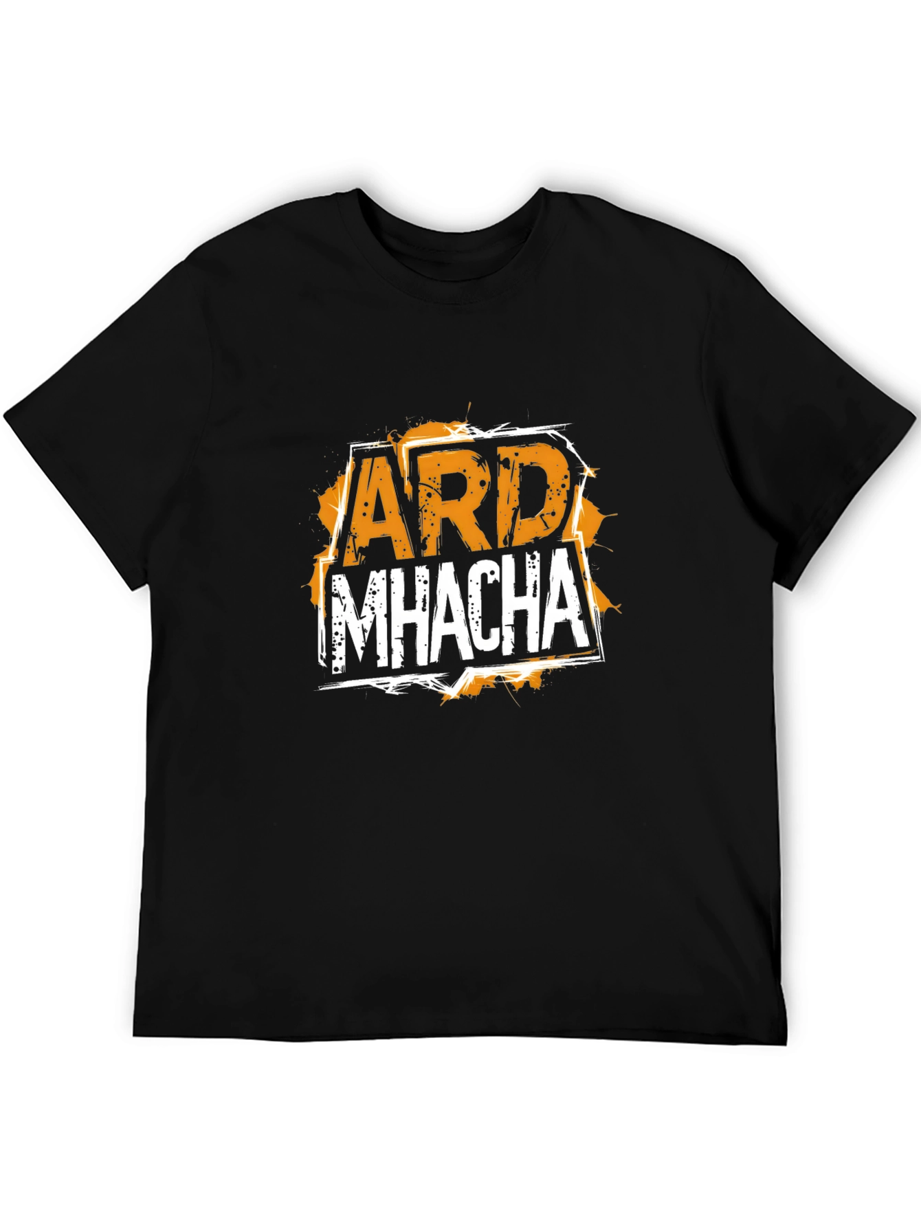 ARD MHACHA Graphic T-Shirt - Black Cotton Tee
