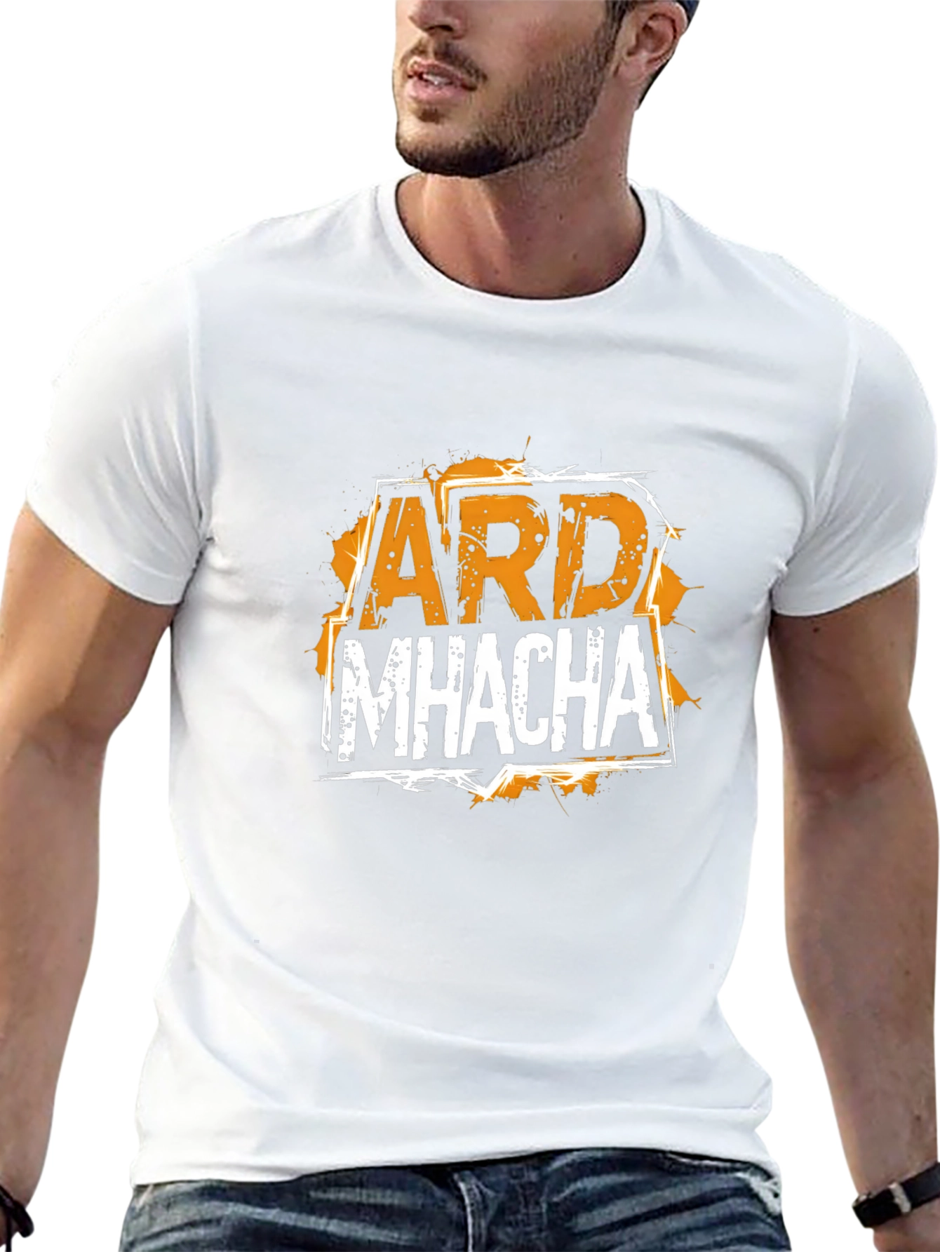 ARD MHACHA Graphic T-Shirt - Black Cotton Tee
