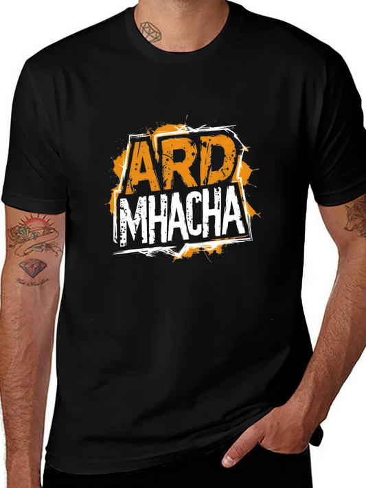 ARD MHACHA Graphic T-Shirt - Black Cotton Tee