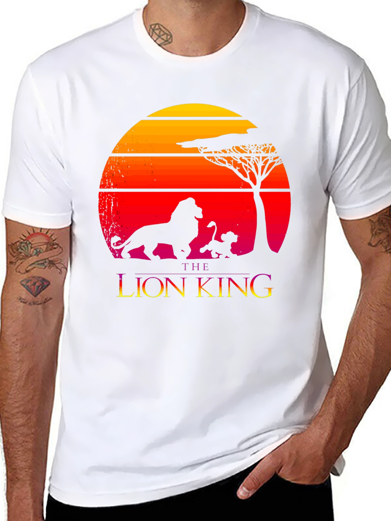 The Lion King Graphic Tee - Sunset Silhouette