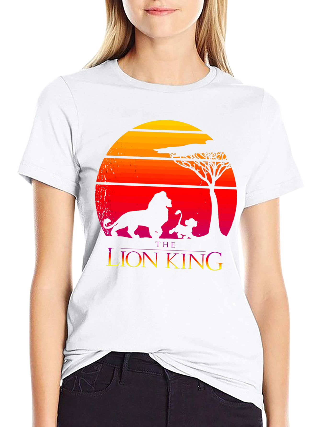 The Lion King Graphic Tee - Sunset Silhouette